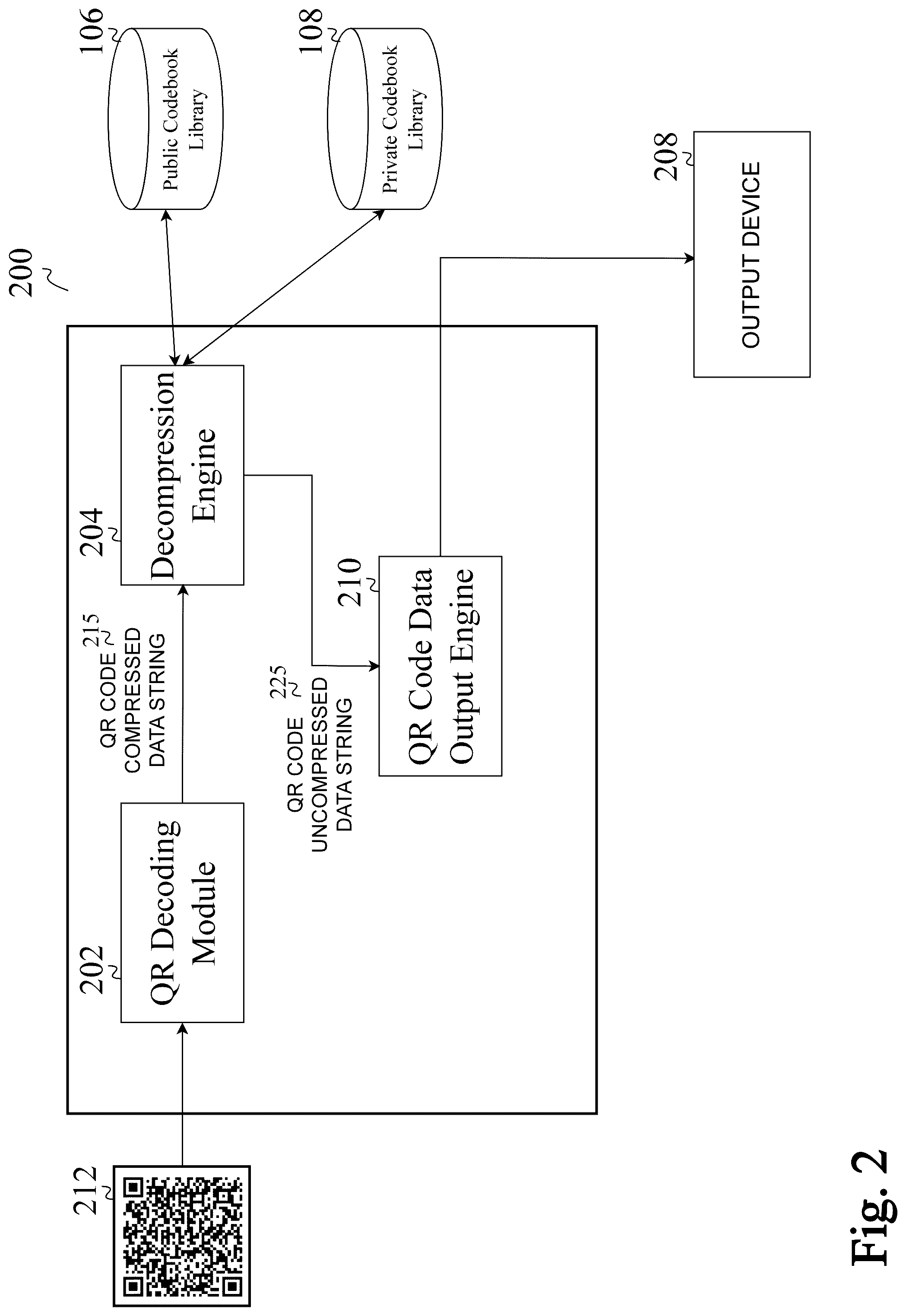 Patent US12307325 Figure 2 – System and method for multi-level security in high-capacity QR codes
