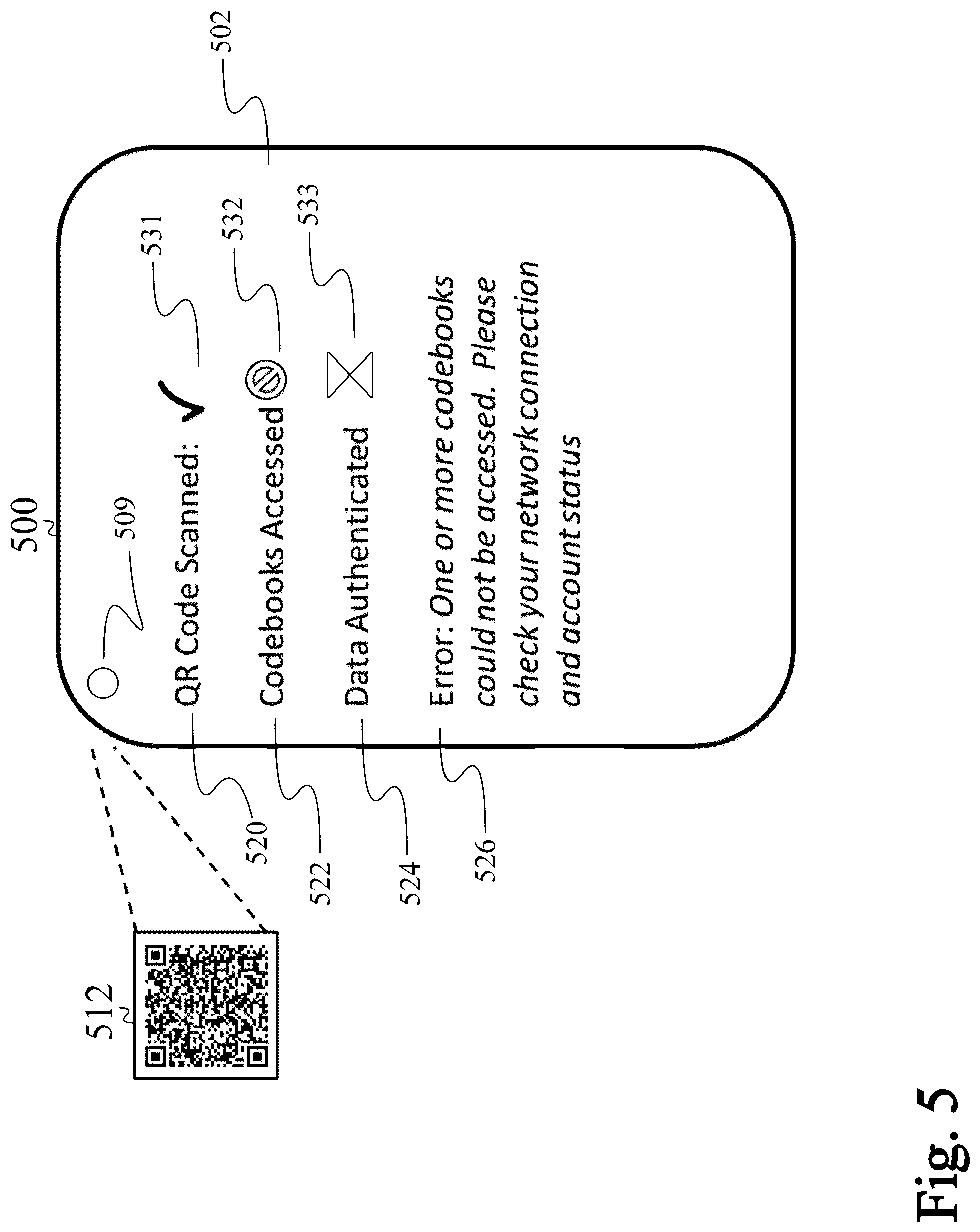 Patent US12307325 Figure 5 – System and method for multi-level security in high-capacity QR codes