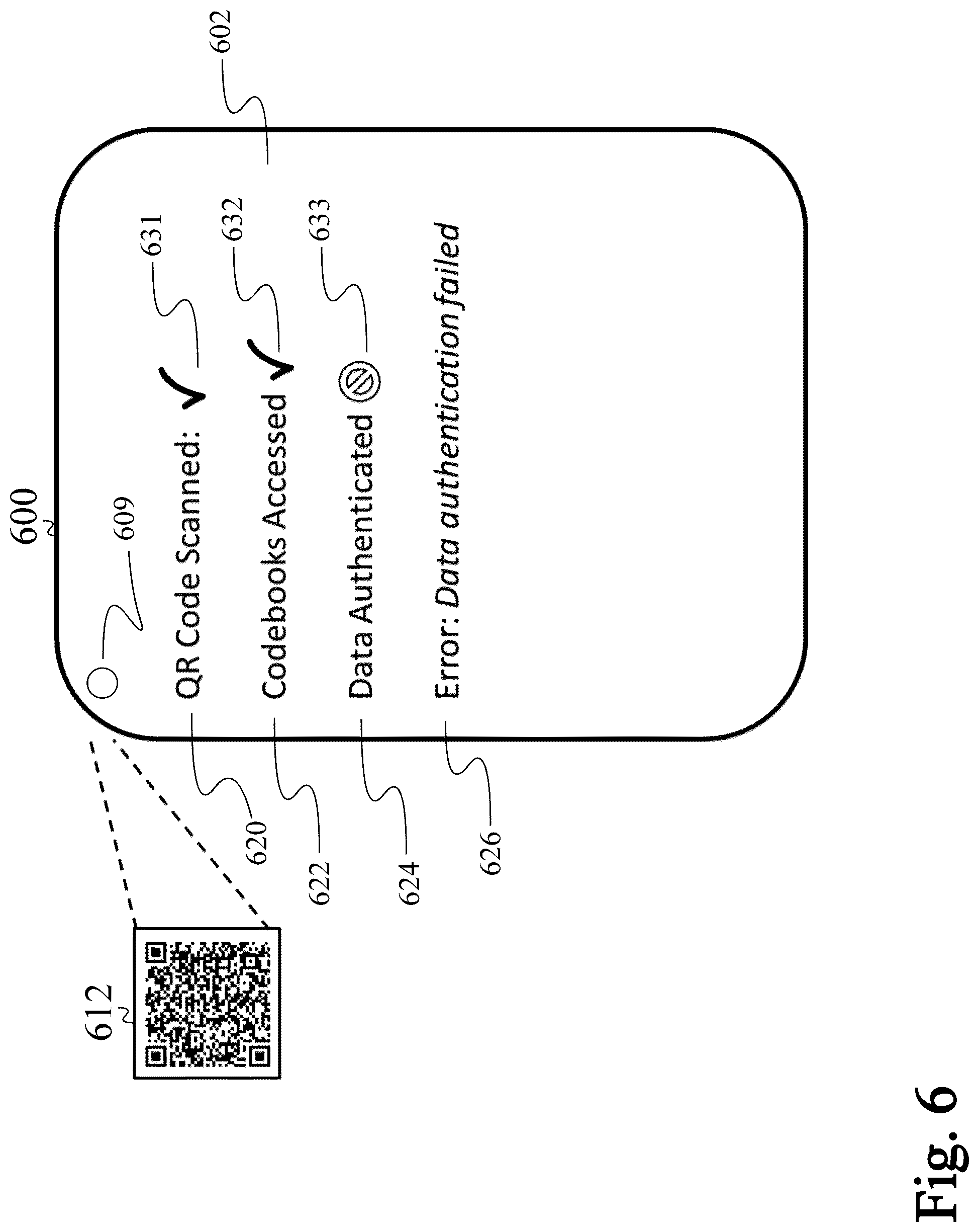 Patent US12307325 Figure 6 – System and method for multi-level security in high-capacity QR codes