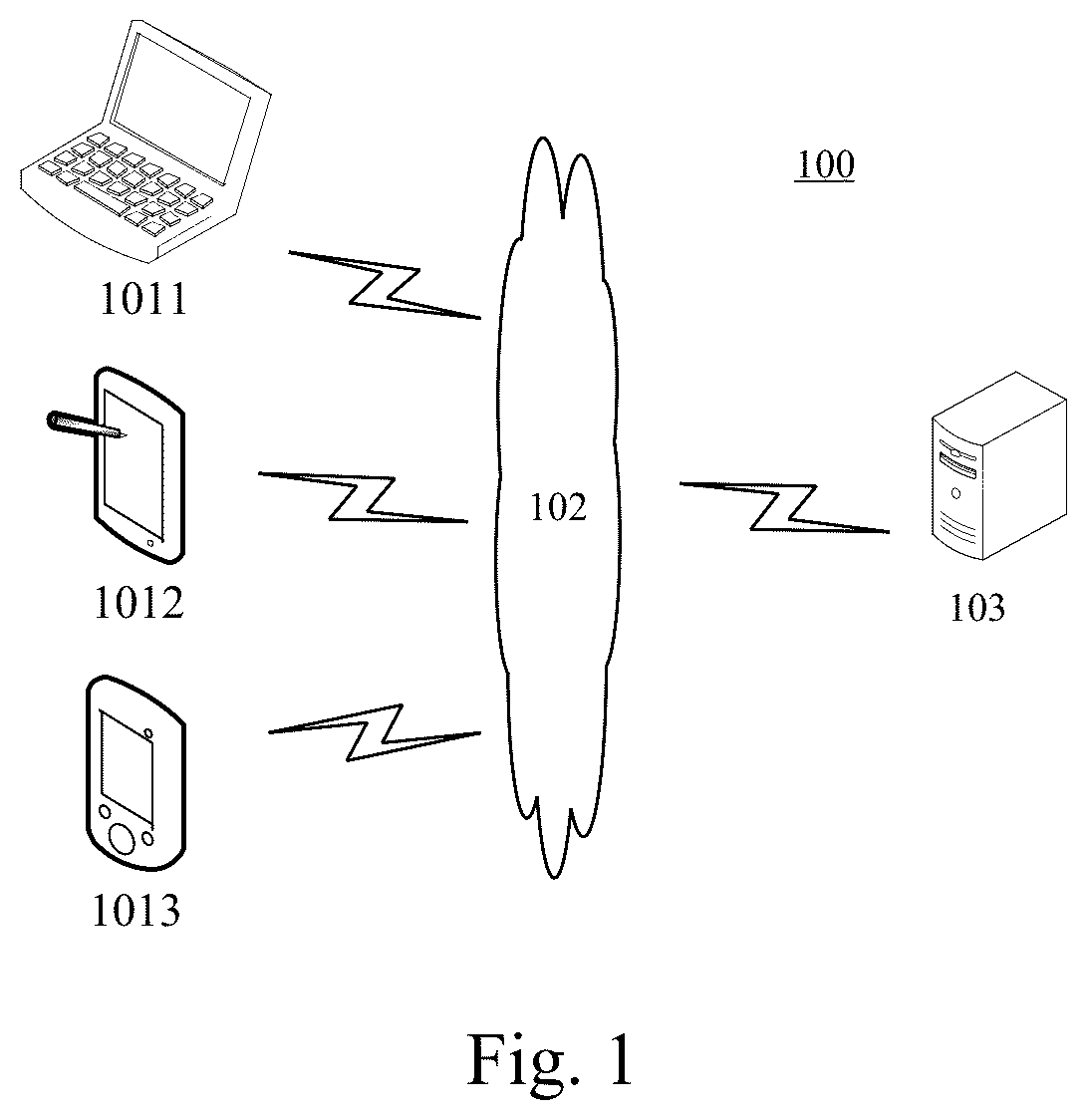 Patent US12307408 — Method and apparatus for positioning express parcel — Figure 1