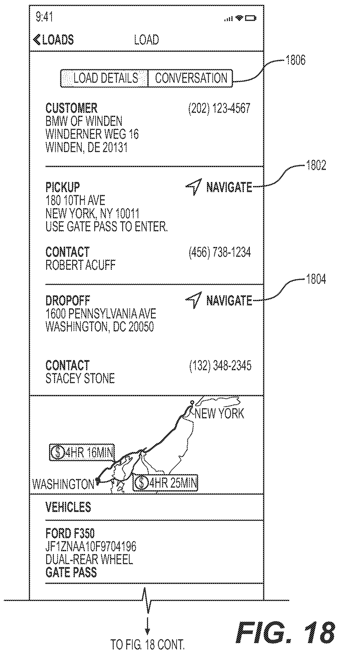 Patent US12307413 Figure 19 – Method and system for automated vehicle transportation