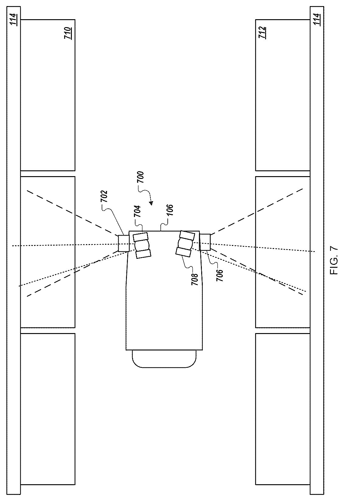 Patent US12307419 Figure 7 – Mobile apparatus with computer vision elements for inventory condition