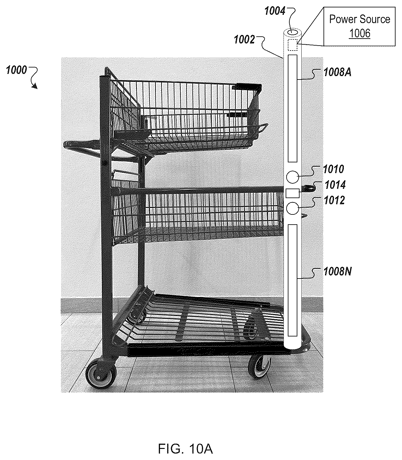 Patent US12307419 Figure 11 – Mobile apparatus with computer vision elements for inventory condition