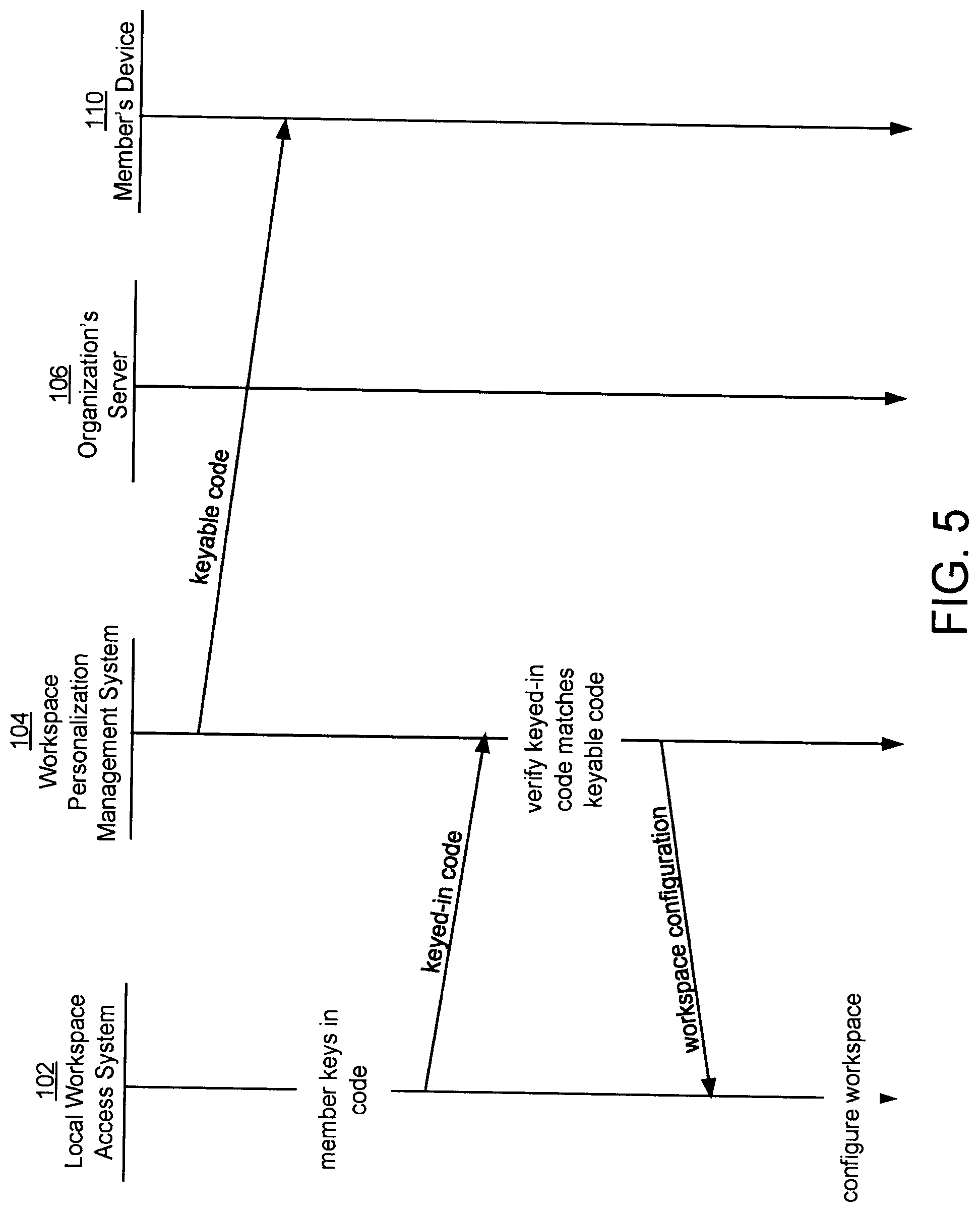 Patent US12307422 Figure 6 – Hot desk booking using user badge