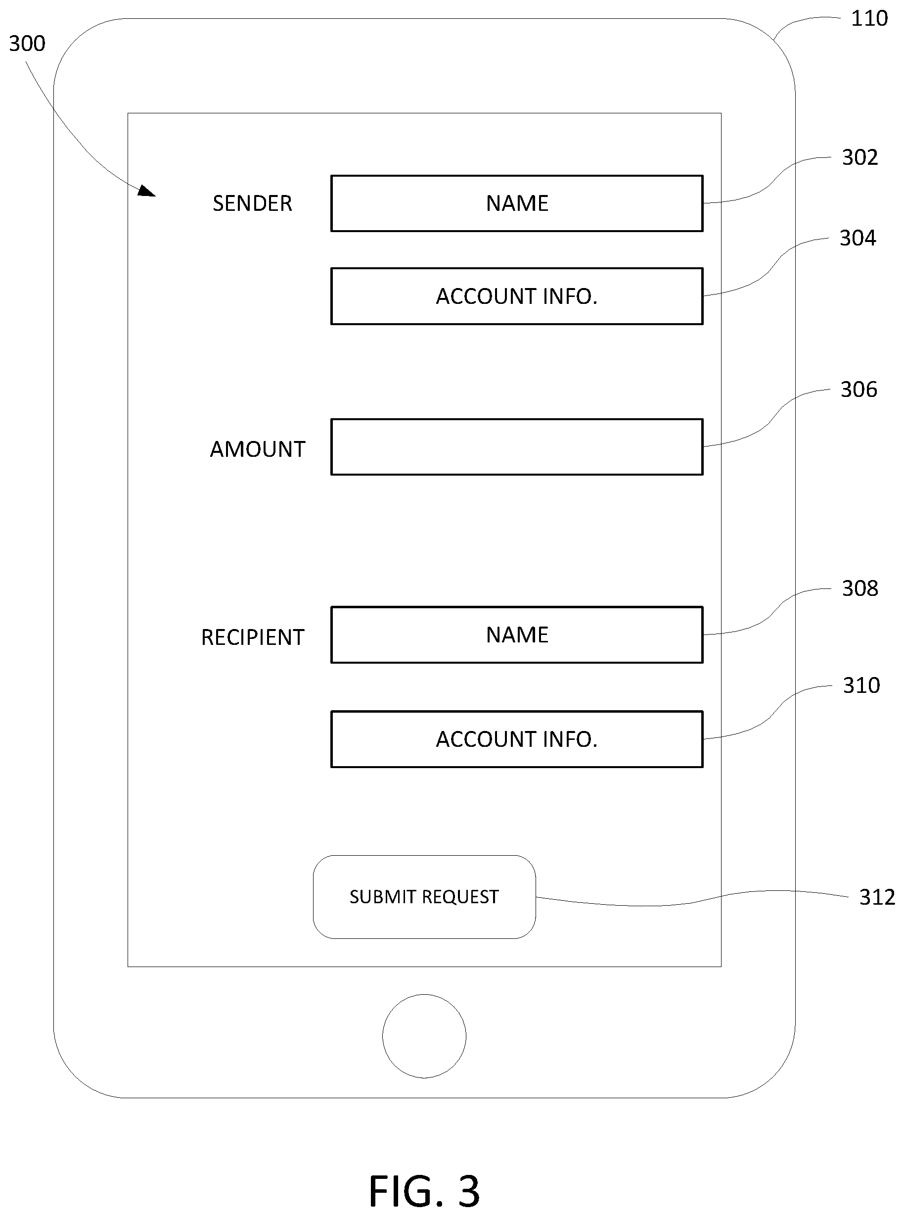 Patent US12307426 Figure 3 – International remittances via intrabank transfers