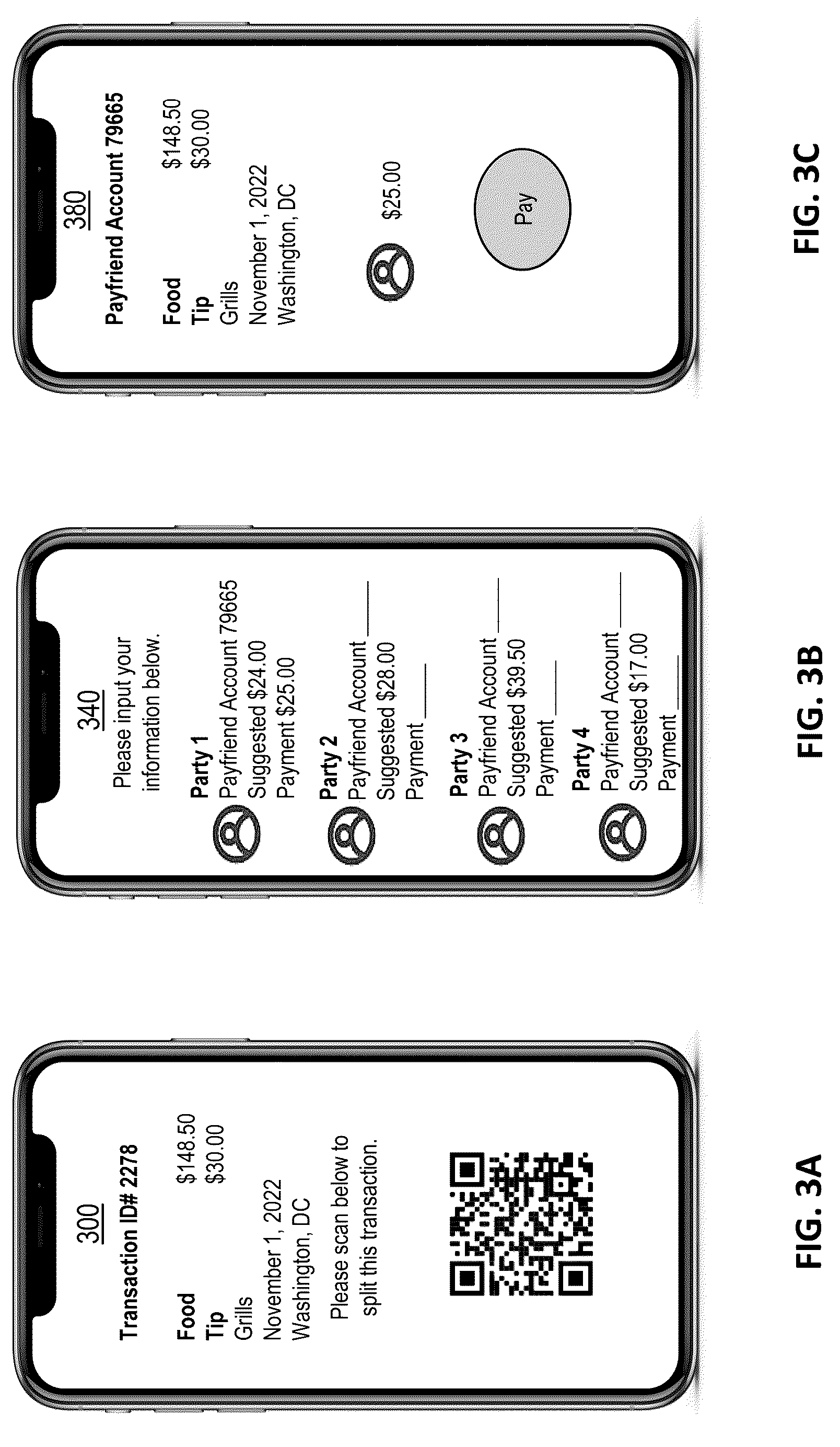 Patent US12307427 Figure 3 – Automated bill splitting