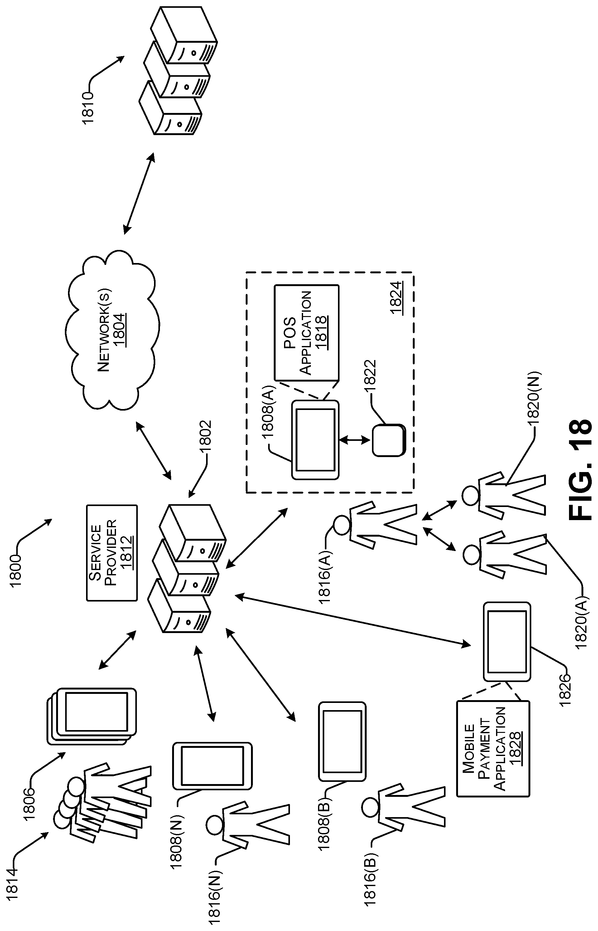 Patent US12307435 Figure 18 – Application integration for web payments