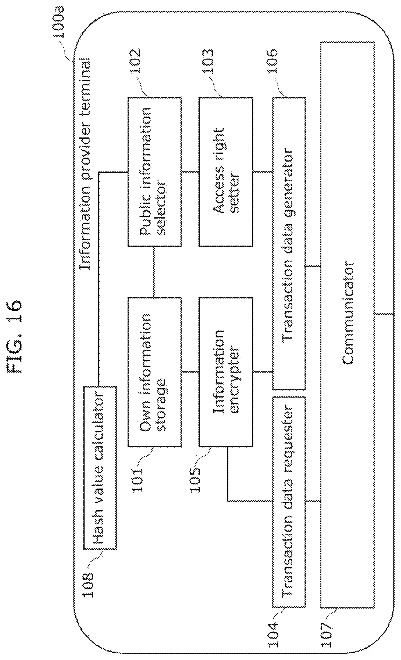 Patent US12307445 Figure 16 – Information transaction method, information user terminal, and recording medium