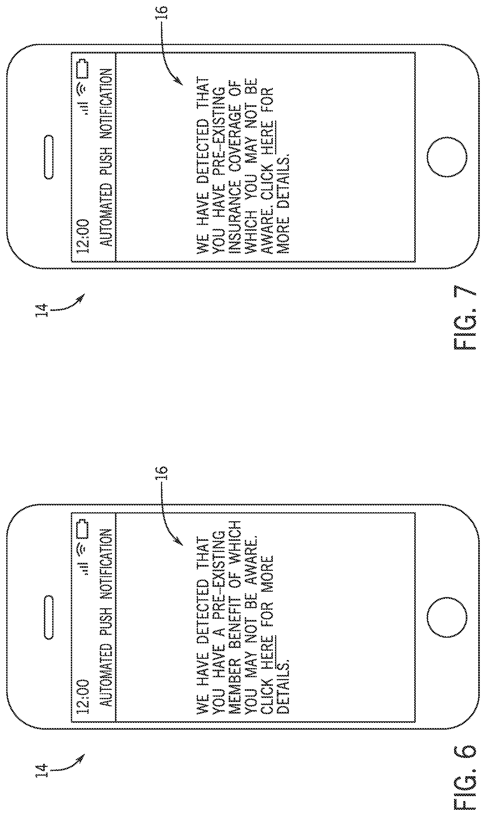 Patent US12307469 Figure 6 – Systems and methods for providing push notifications relating to existing benefits associated with a member account