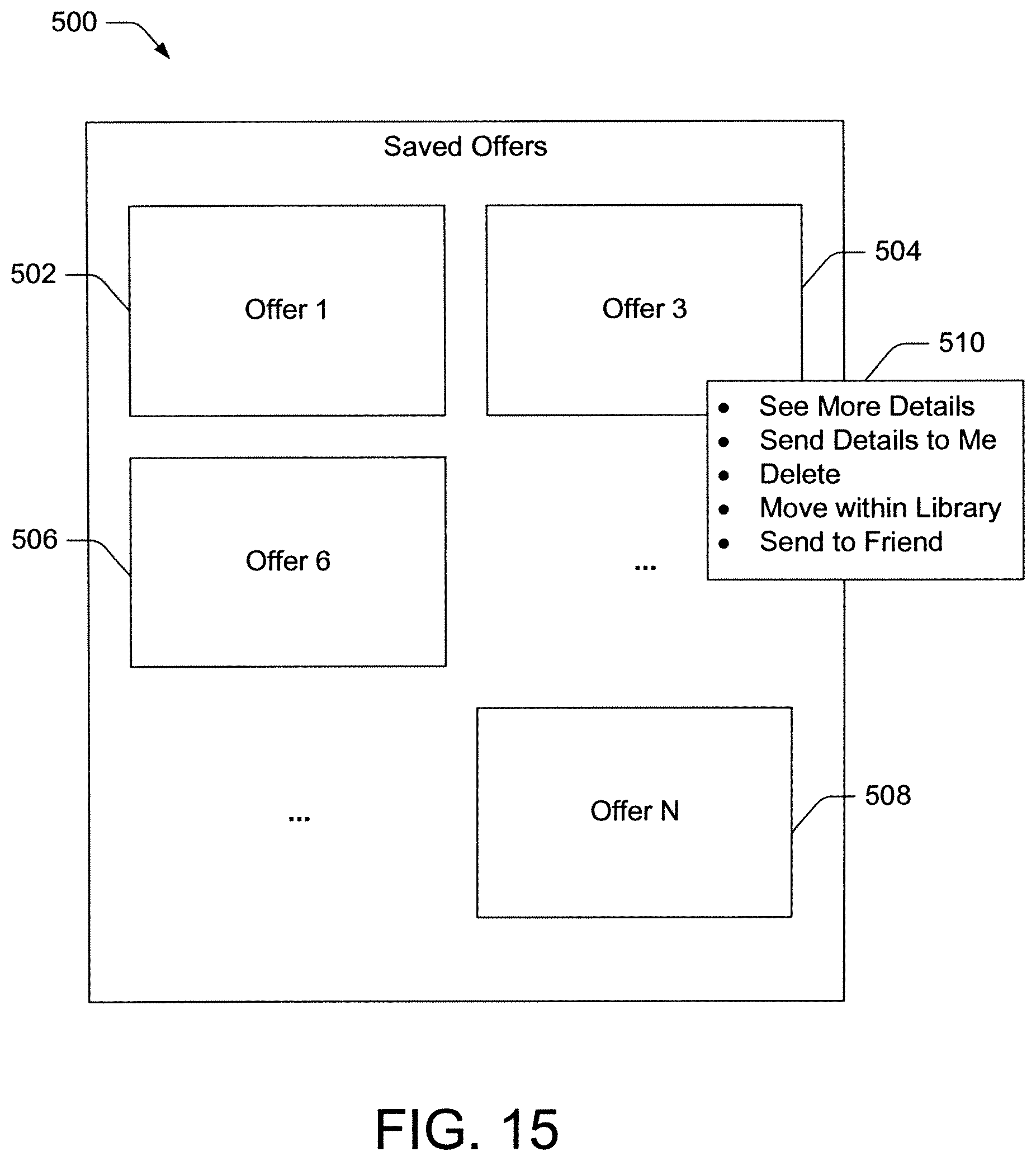 Patent US12307475 Figure 15 – Consumer-specific advertisement presentation and offer library
