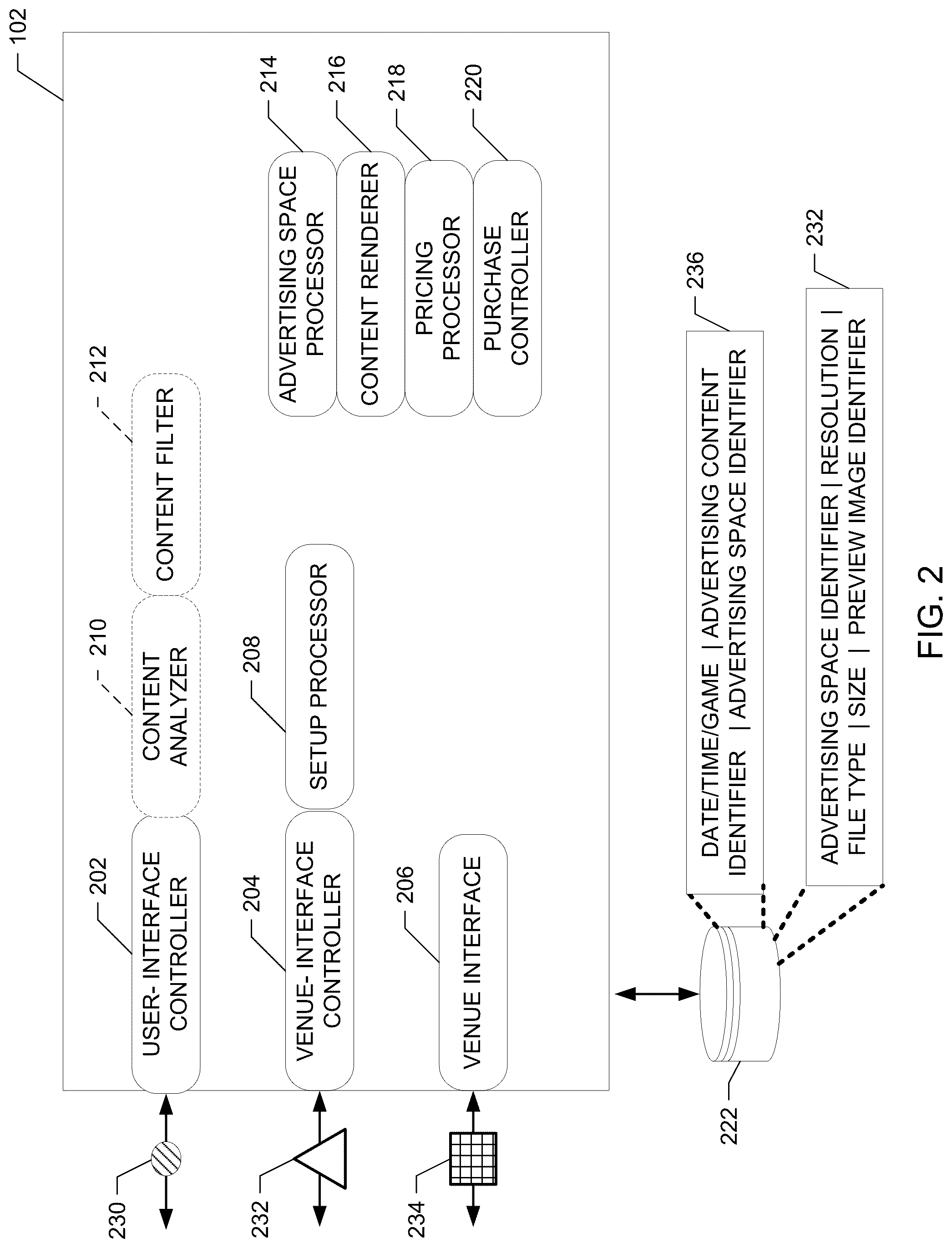 Patent US12307483 Figure 2 – Advertisement and promotional asset management method and system