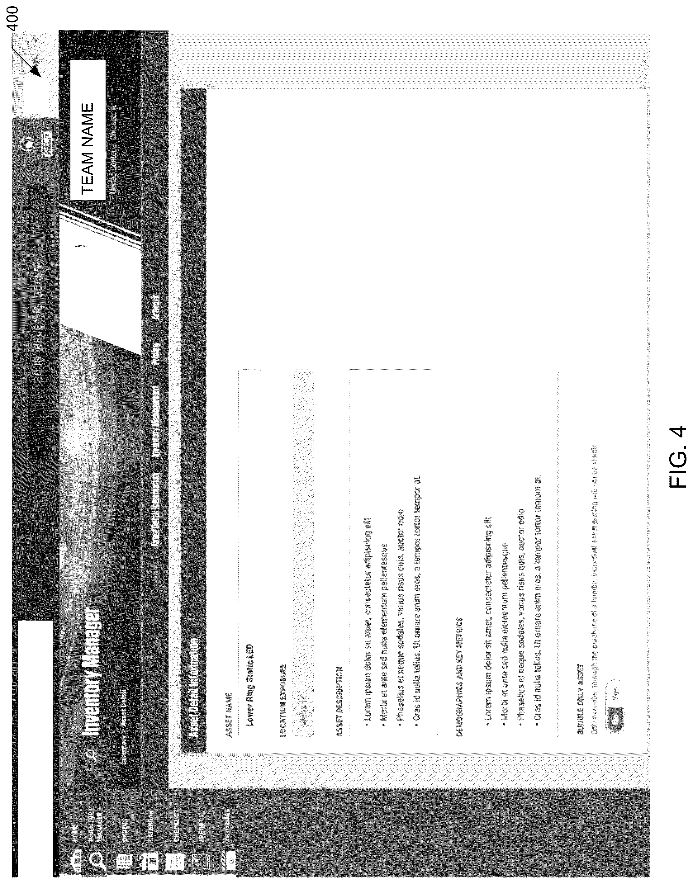 Patent US12307483 Figure 4 – Advertisement and promotional asset management method and system