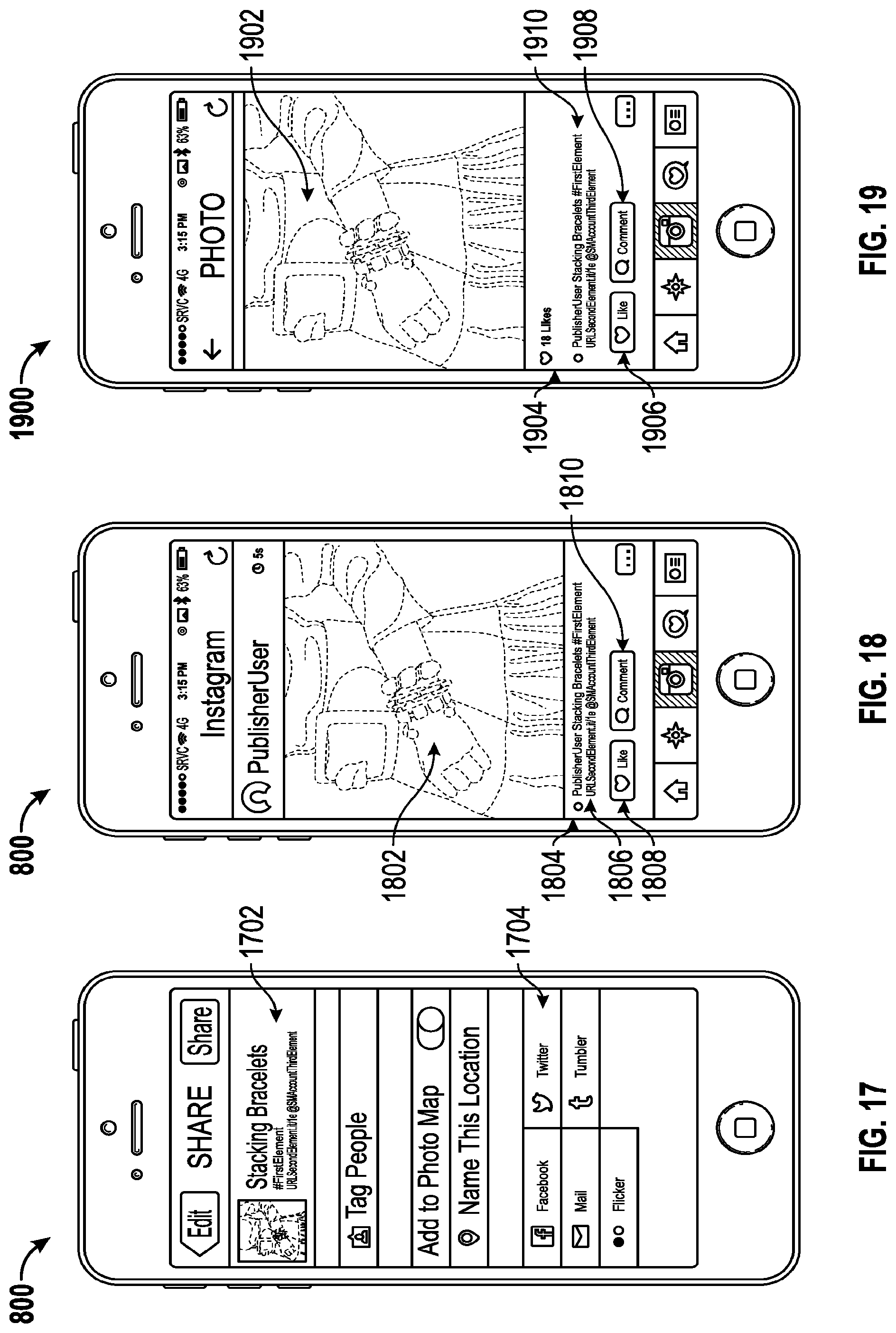 Patent US12307488 Figure 12 – Targeted marketing based on social media interaction
