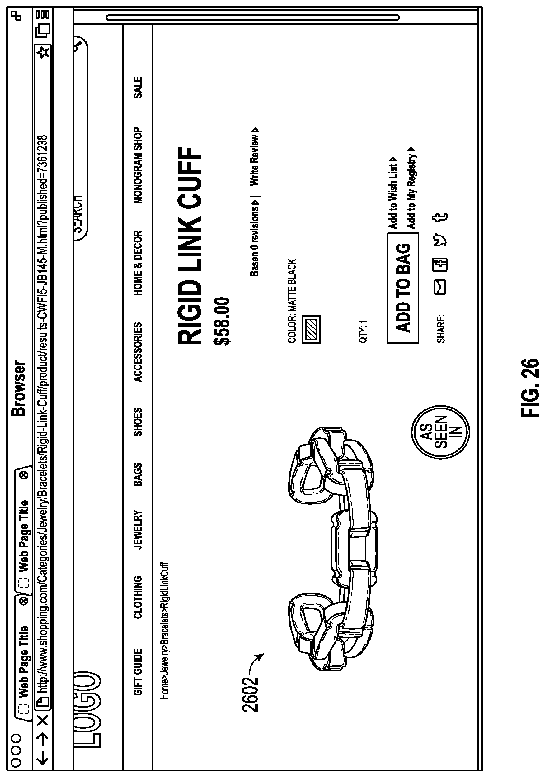 Patent US12307488 Figure 16 – Targeted marketing based on social media interaction