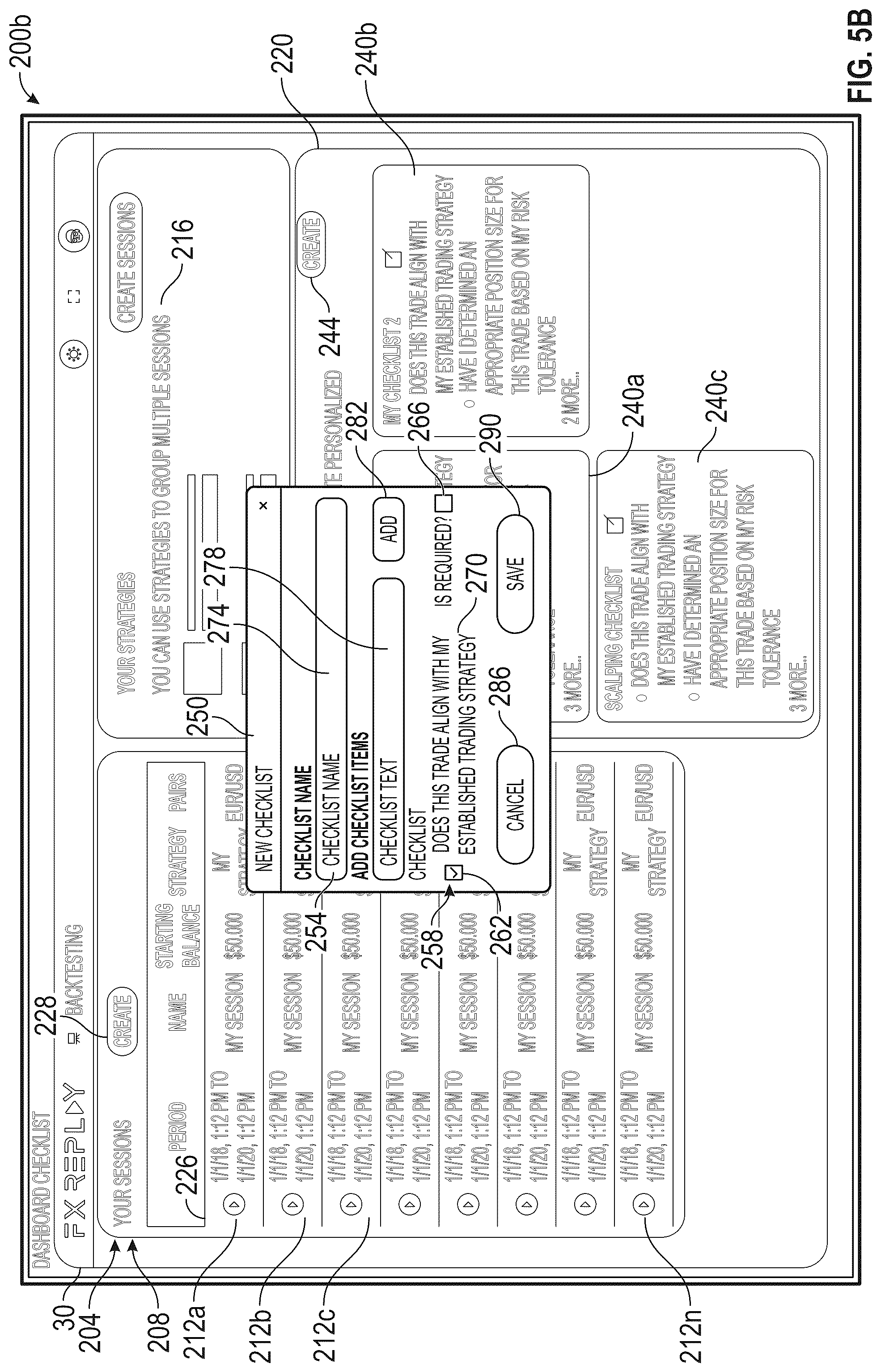 Patent US12307527 Figure 4 – Security trading backtesting system having an interactable journal
