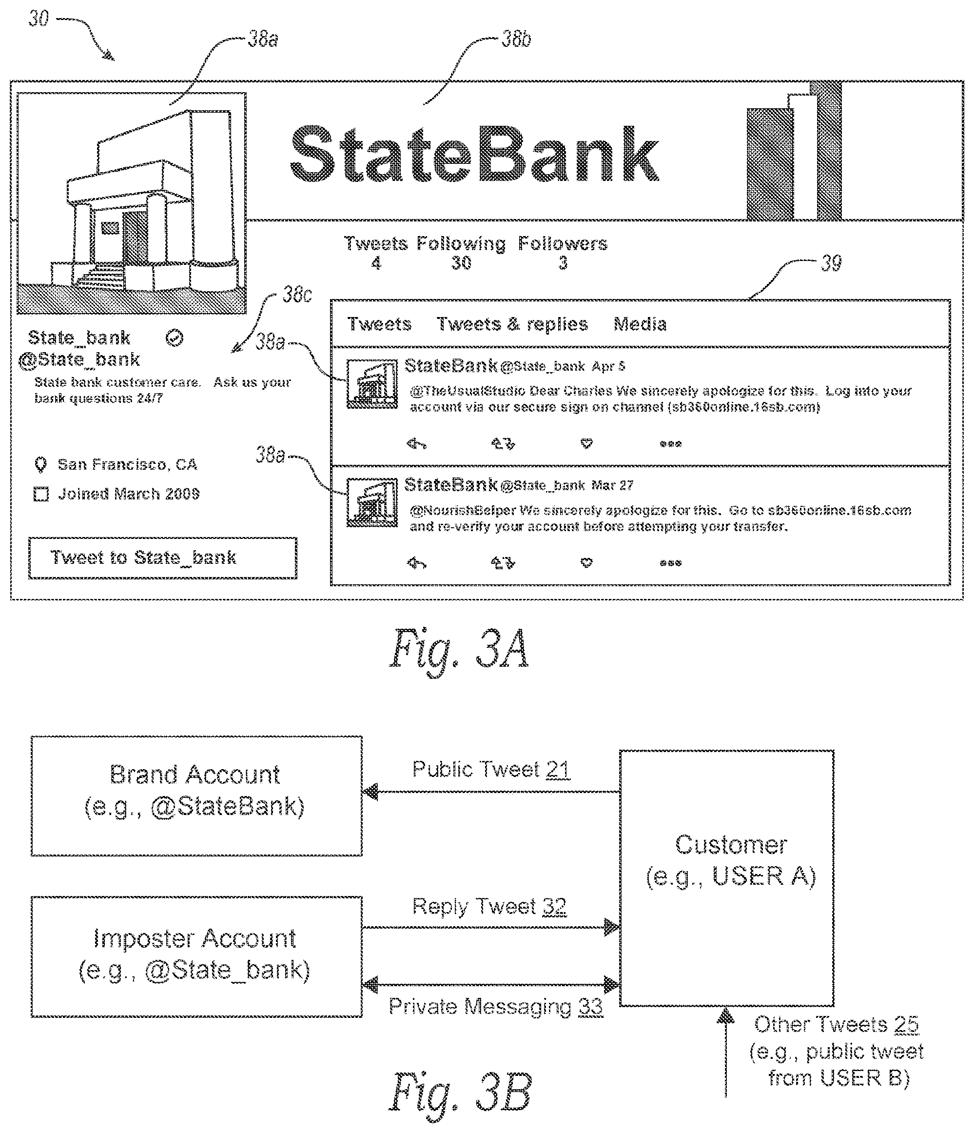 Patent US12307531 Figure 3 – Detection and prevention of fraudulent activity on social media accounts
