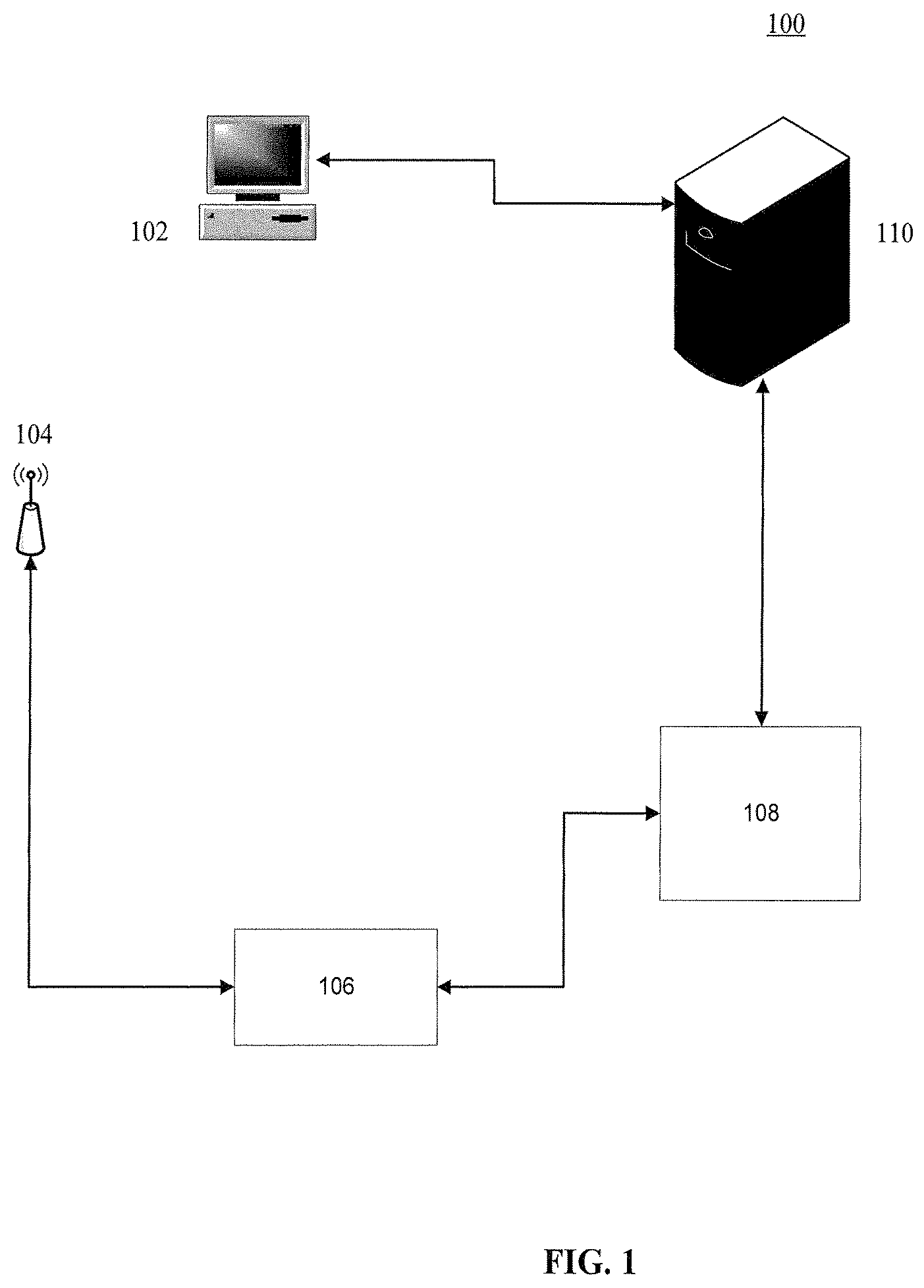 Patent US12307537 Figure 1 – System and method for making patient records follow a physician