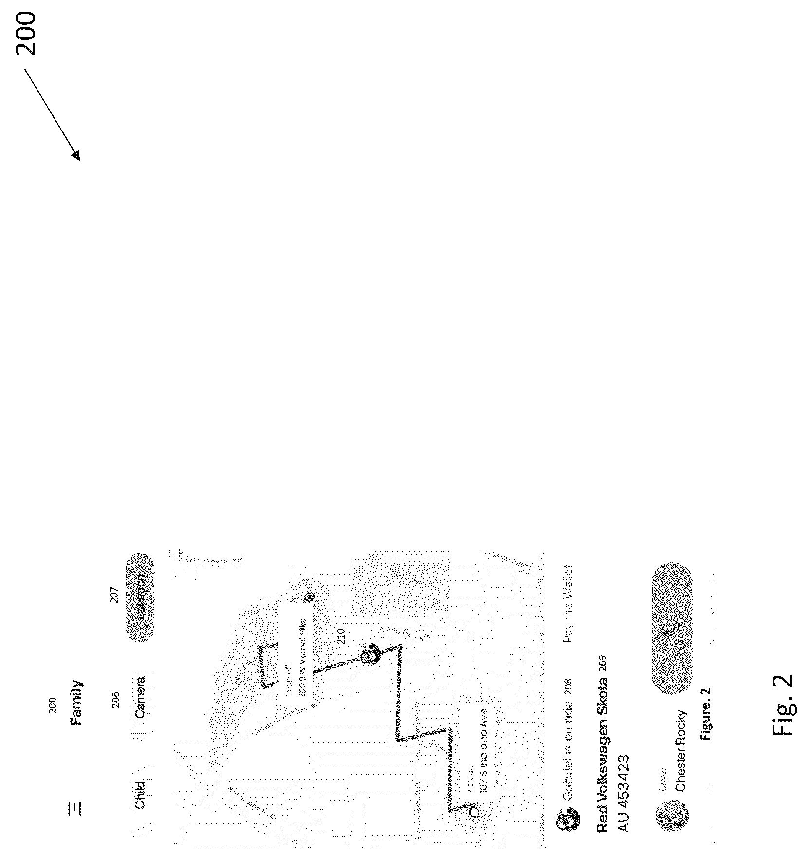 Patent US12307541 Figure 2 – Ride share system requiring approvals