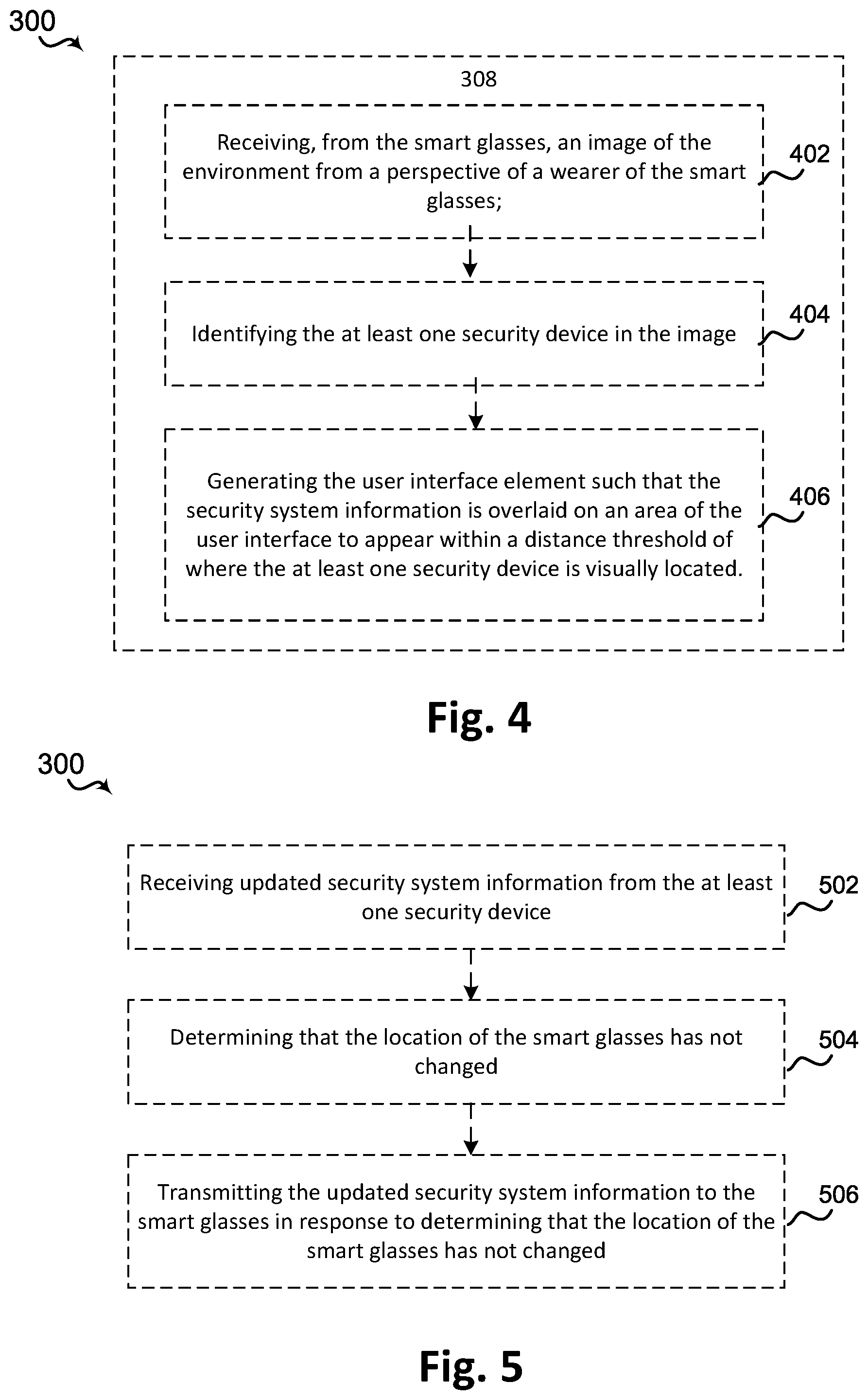 Patent US12307550 Figure 4 – Systems and methods for providing security system information through smart glasses