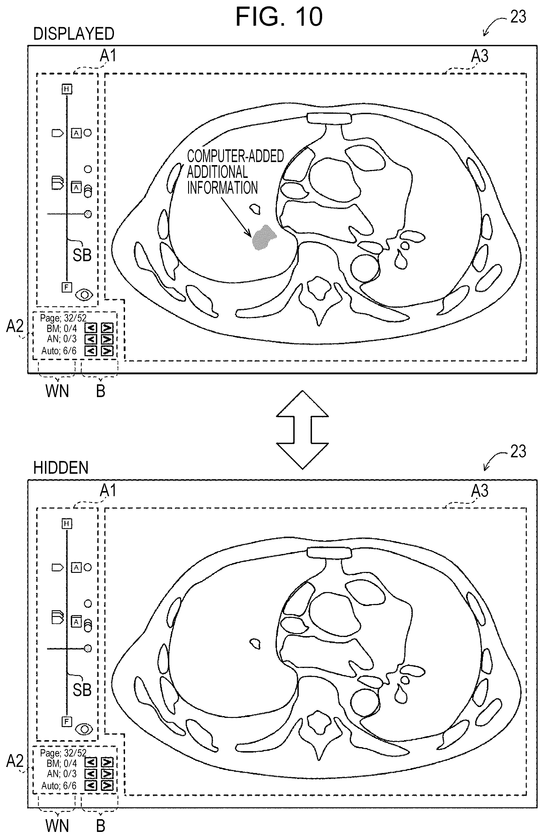 Patent US12307561 Figure 7 – Display control apparatus, display control method, and display control program