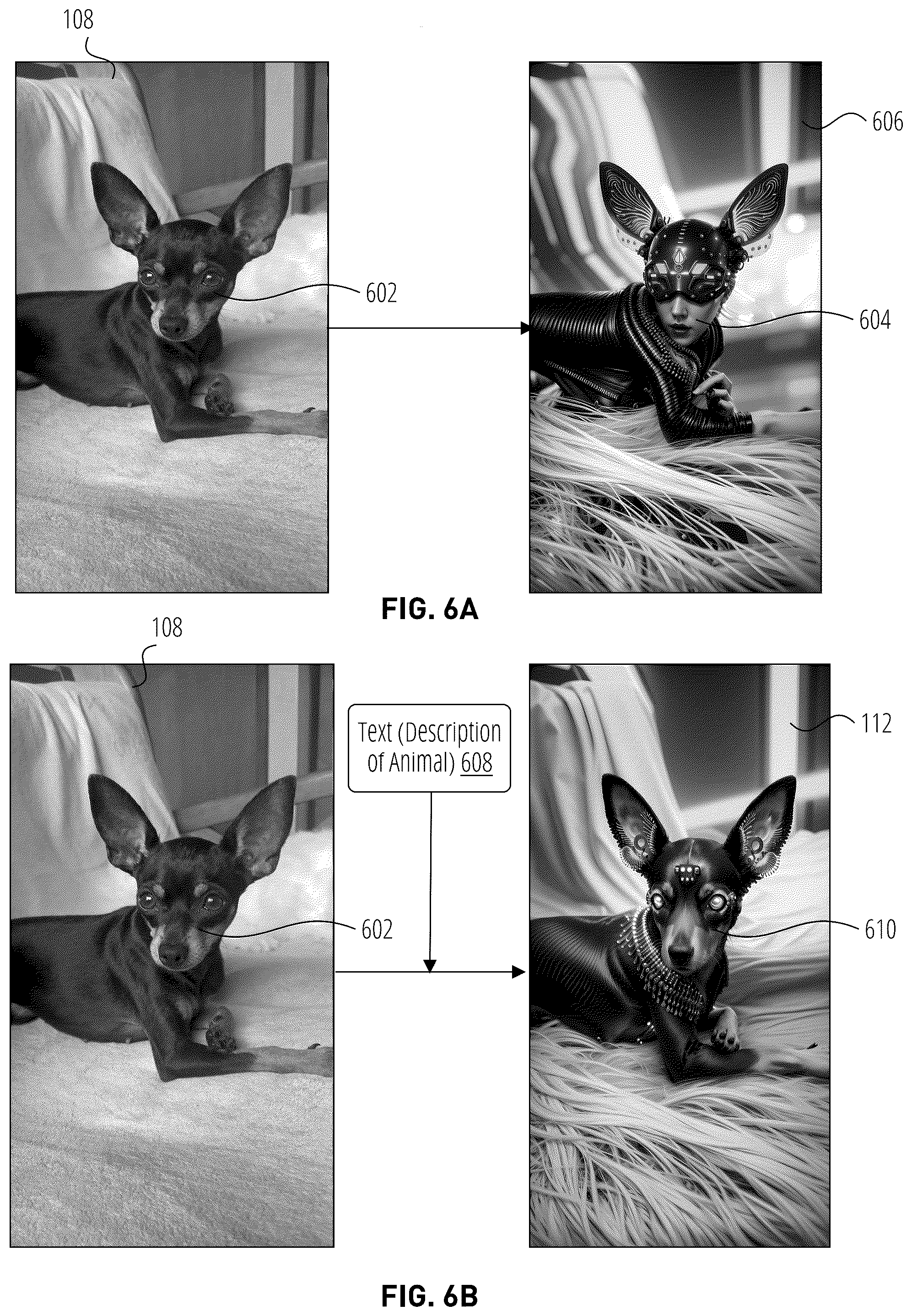 Patent US12307563 Figure 7 – Text-driven photo style adjustment with generative AI