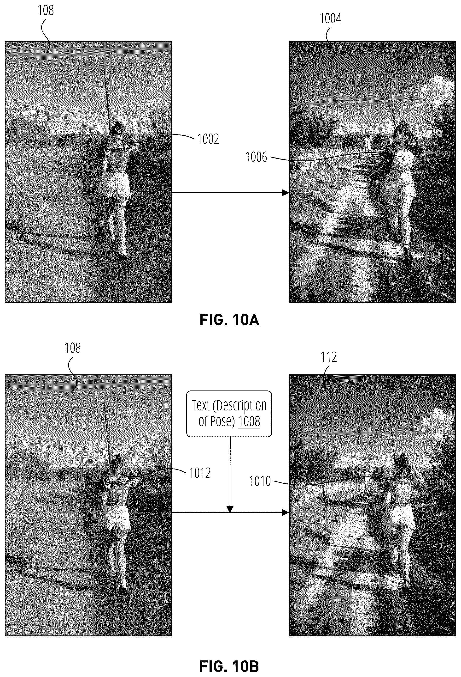 Patent US12307563 Figure 11 – Text-driven photo style adjustment with generative AI