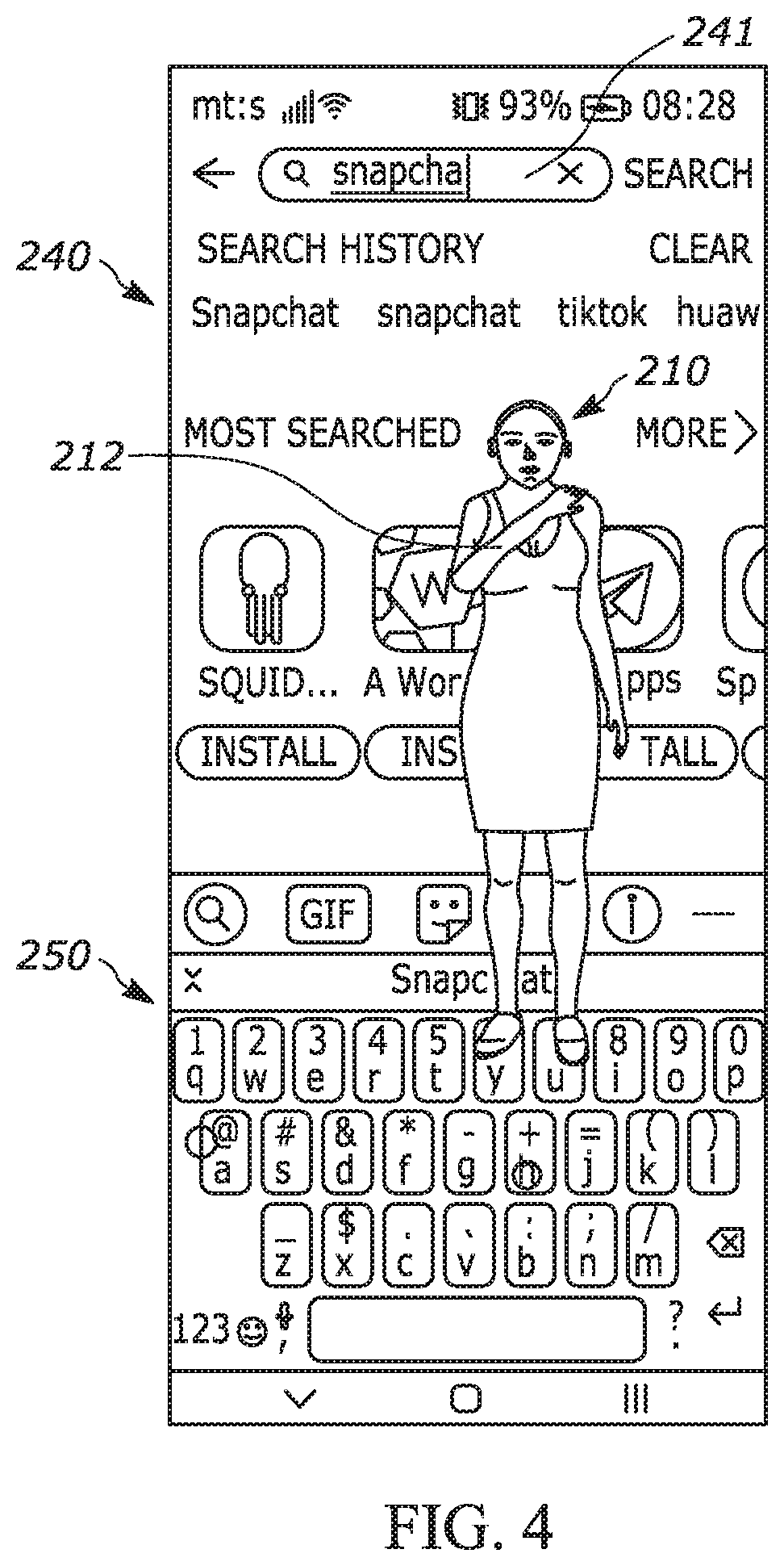 Patent US12307565 Figure 4 – Notification application for a computing device