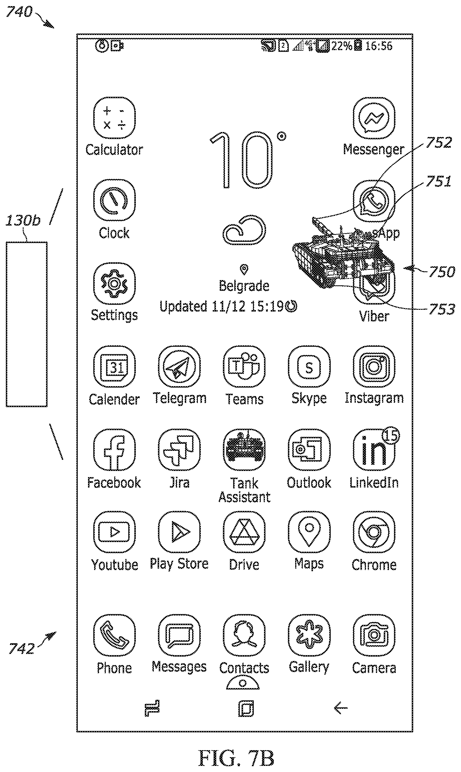 Patent US12307565 Figure 8 – Notification application for a computing device