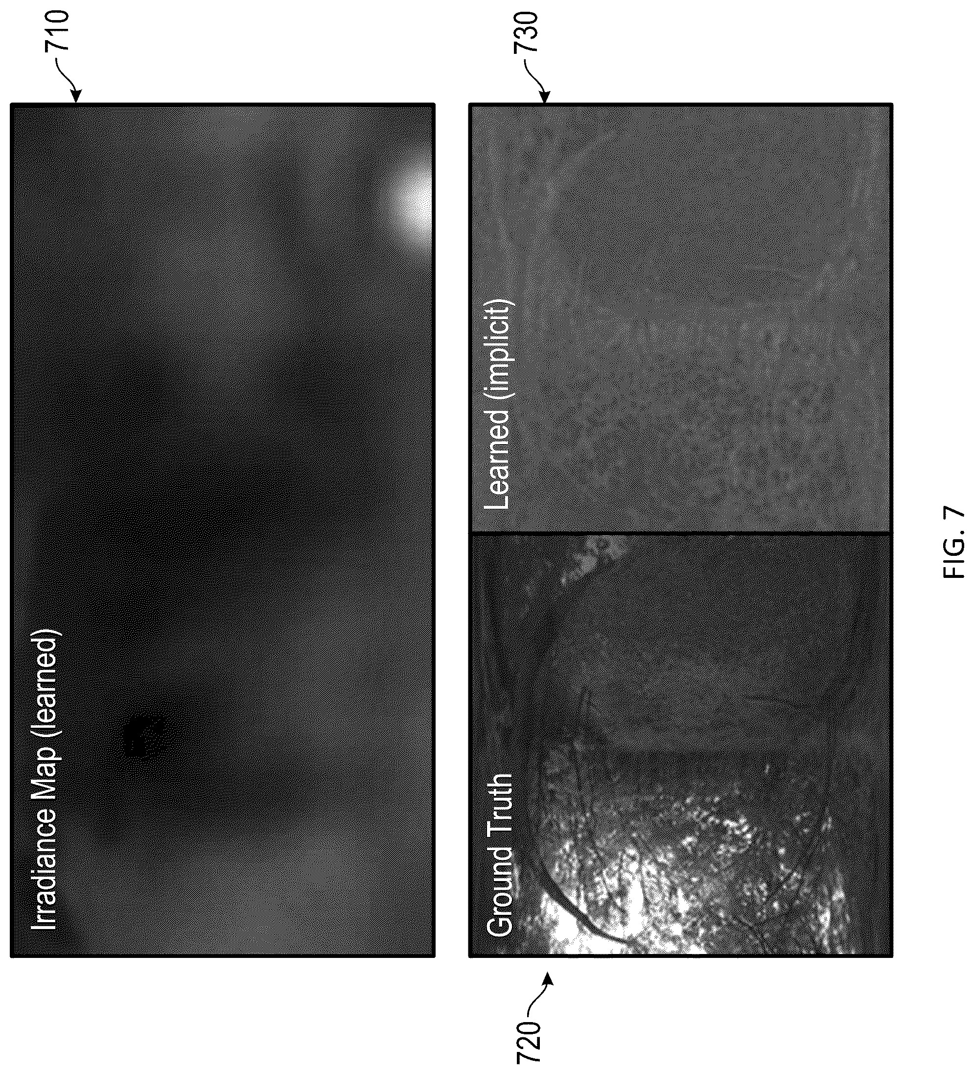 Patent US12307573 Figure 7 – Neural shading of reflective surfaces