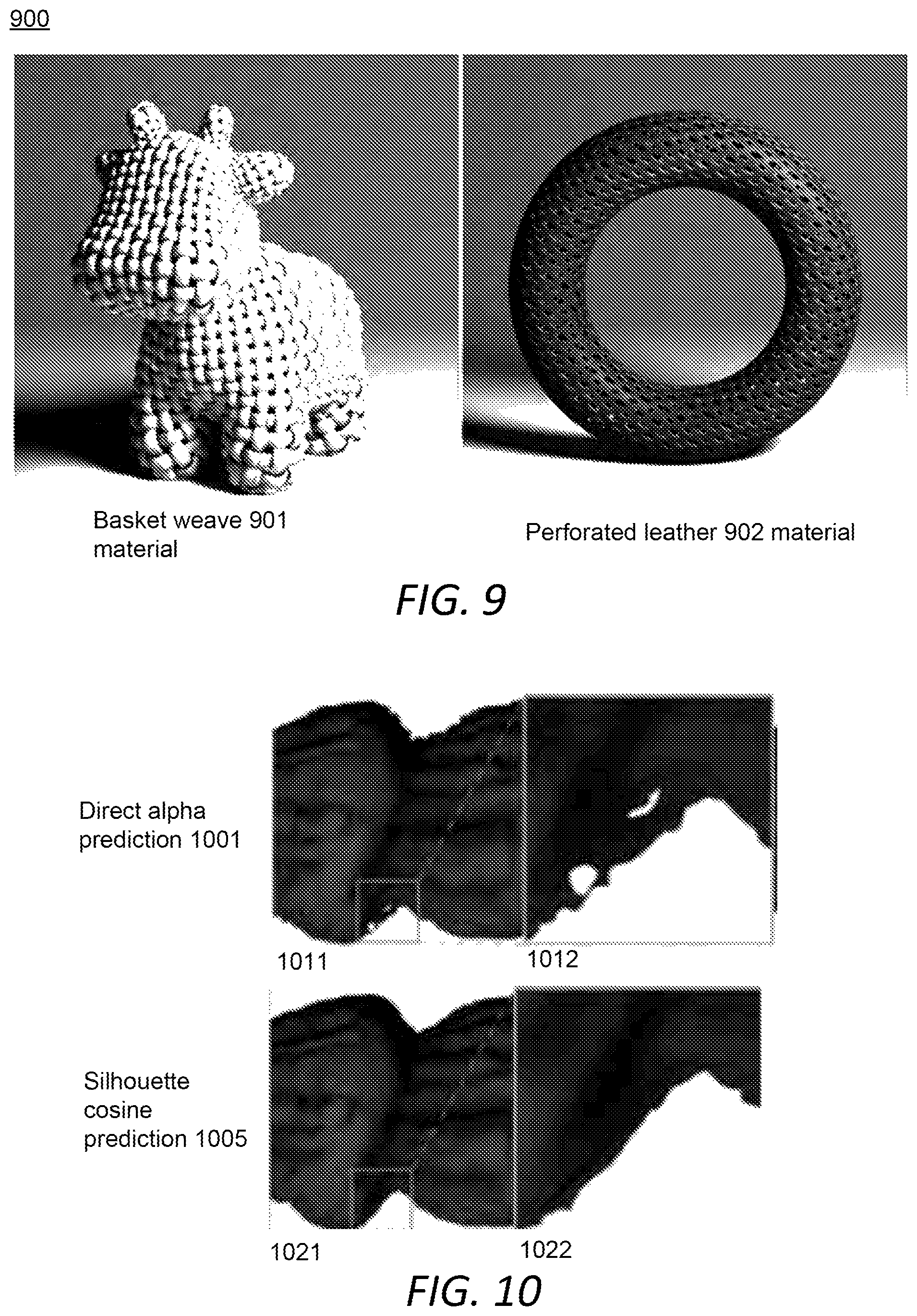 Patent US12307576 Figure 8 – Neural networks to render textured materials on curved surfaces