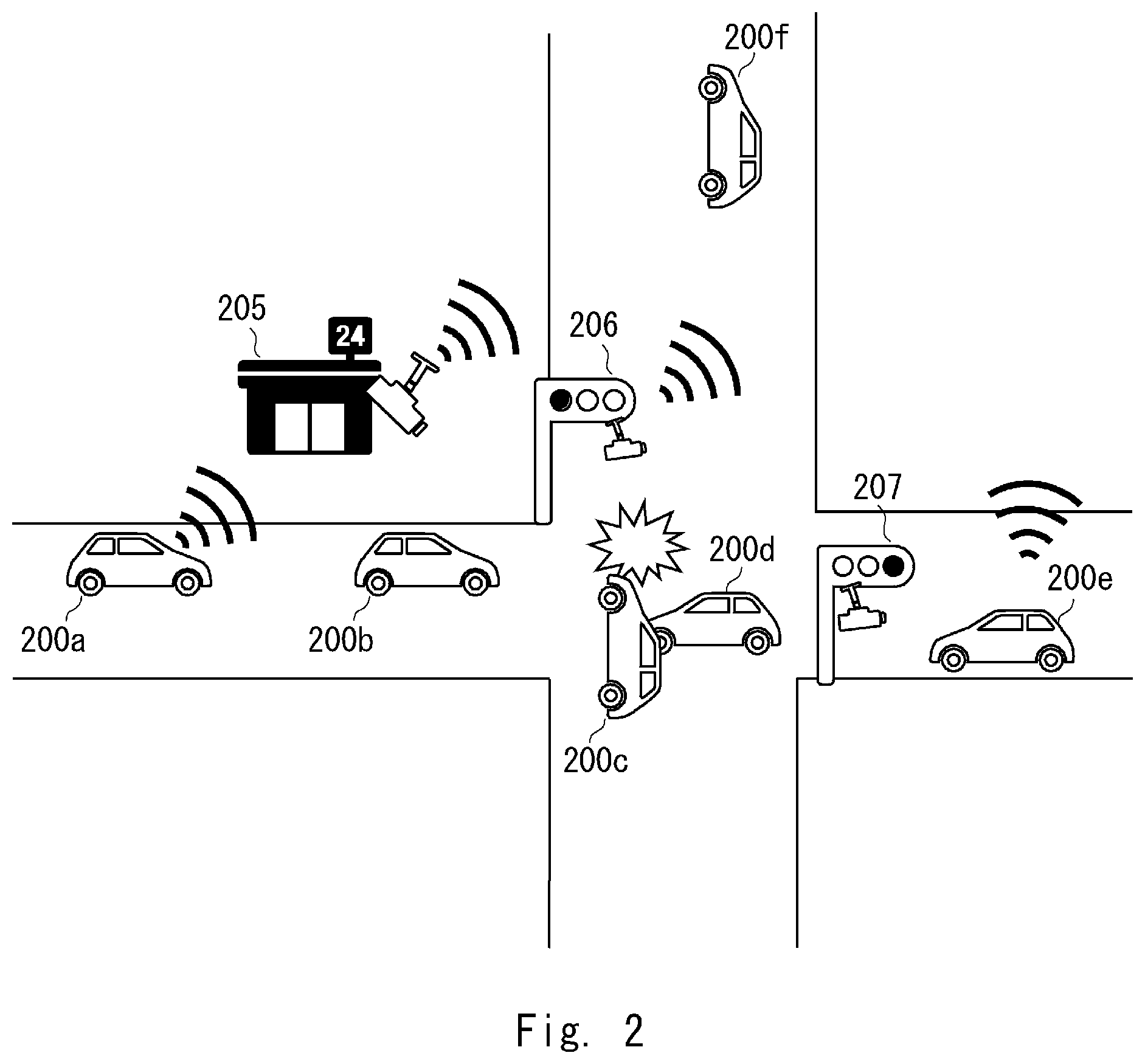Patent US12307578 Figure 2 – Traffic event reproduction system, server, traffic event reproduction method, and non-transitory computer readable medium