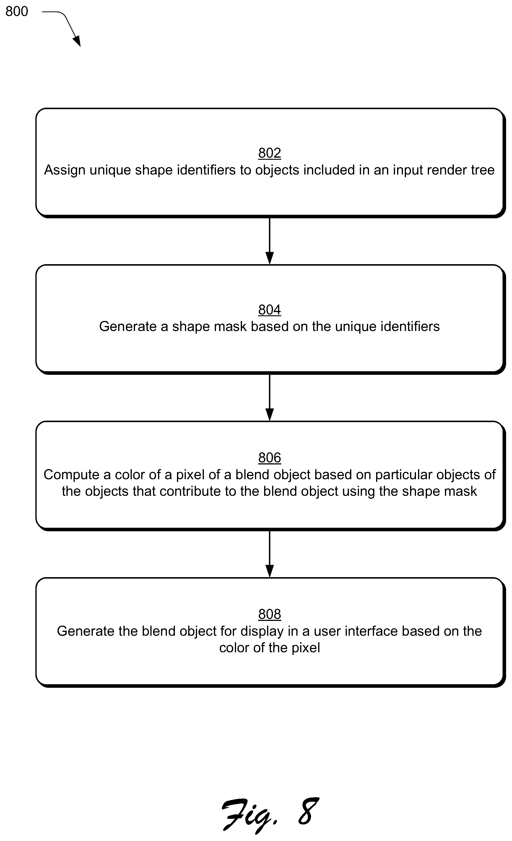 Patent US12307584 Figure 10 – Systems for efficiently generating blend objects