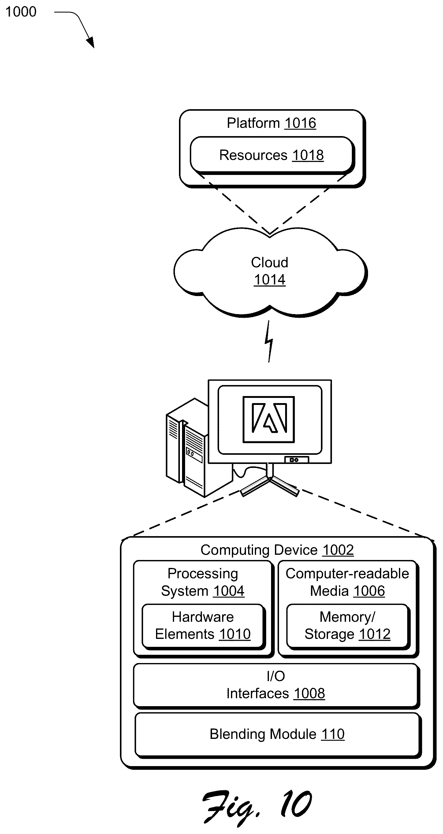 Patent US12307584 Figure 13 – Systems for efficiently generating blend objects