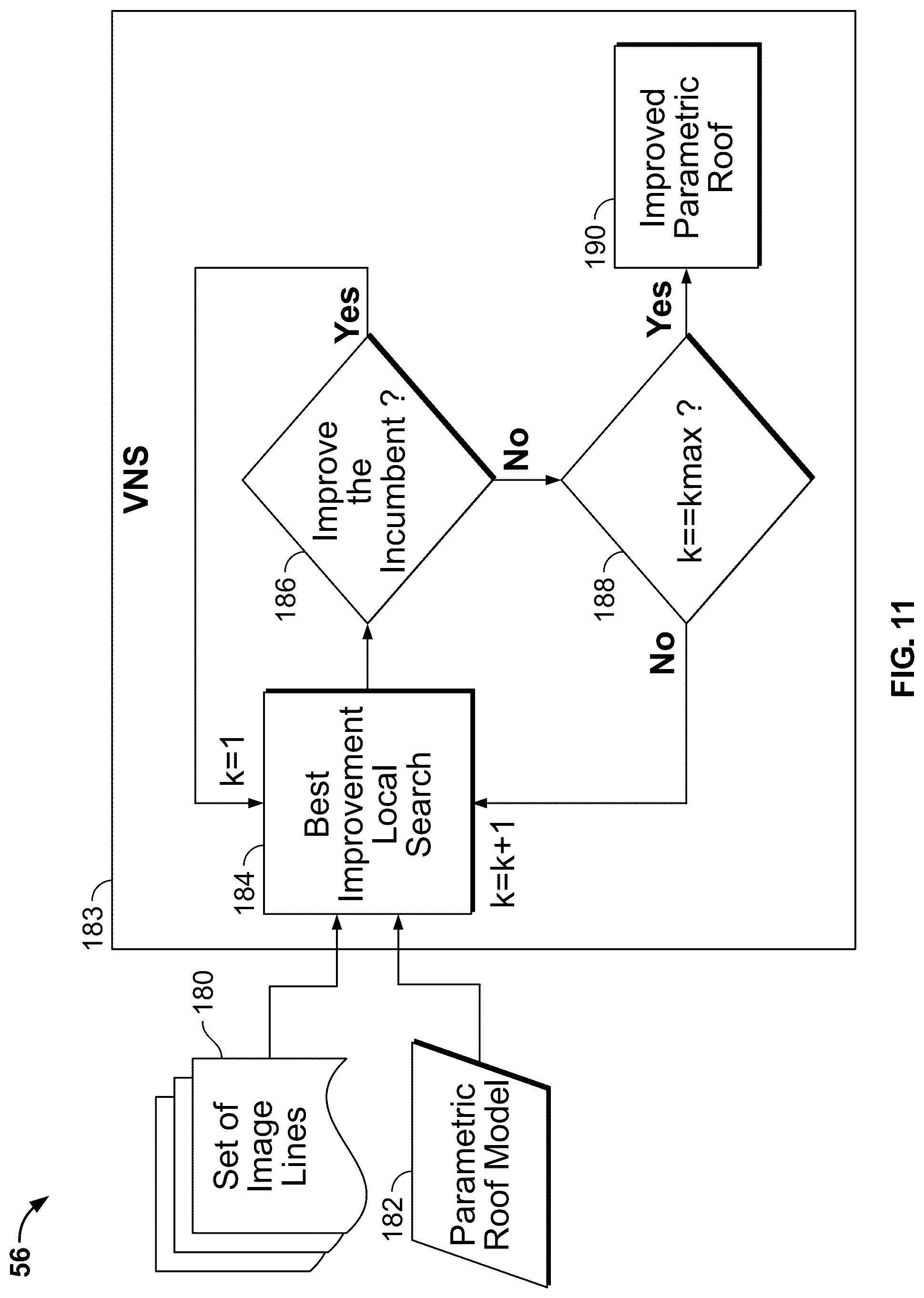 Patent US12307593 Figure 12 – Systems and methods for fine adjustment of roof models
