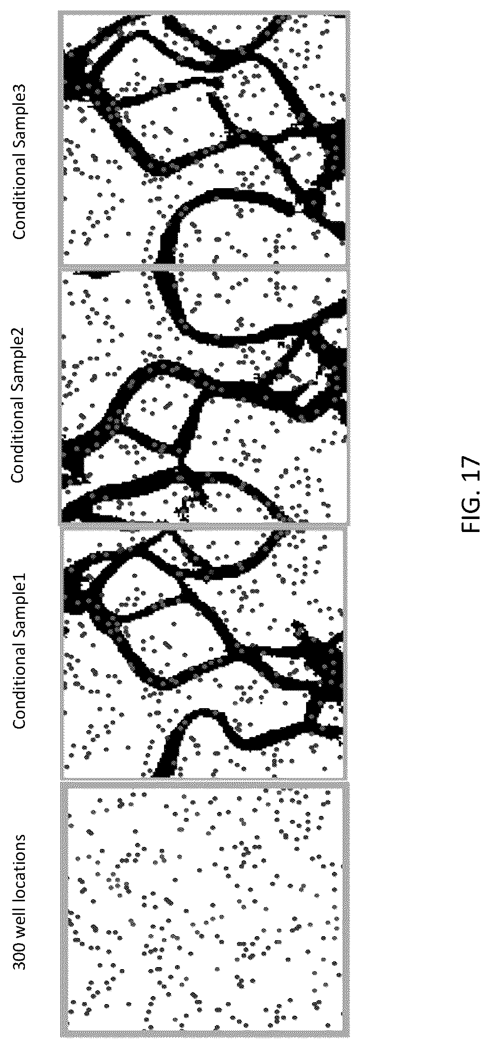 Patent US12307594 Figure 17 – Generating geological facies models with fidelity to the diversity and statistics of training images using improved generative adversarial networks