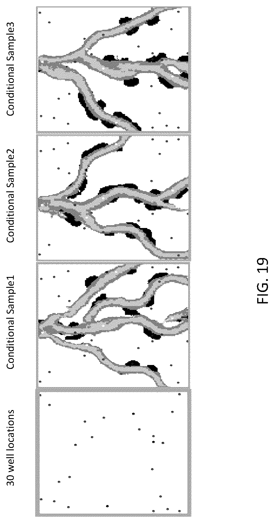 Patent US12307594 Figure 19 – Generating geological facies models with fidelity to the diversity and statistics of training images using improved generative adversarial networks
