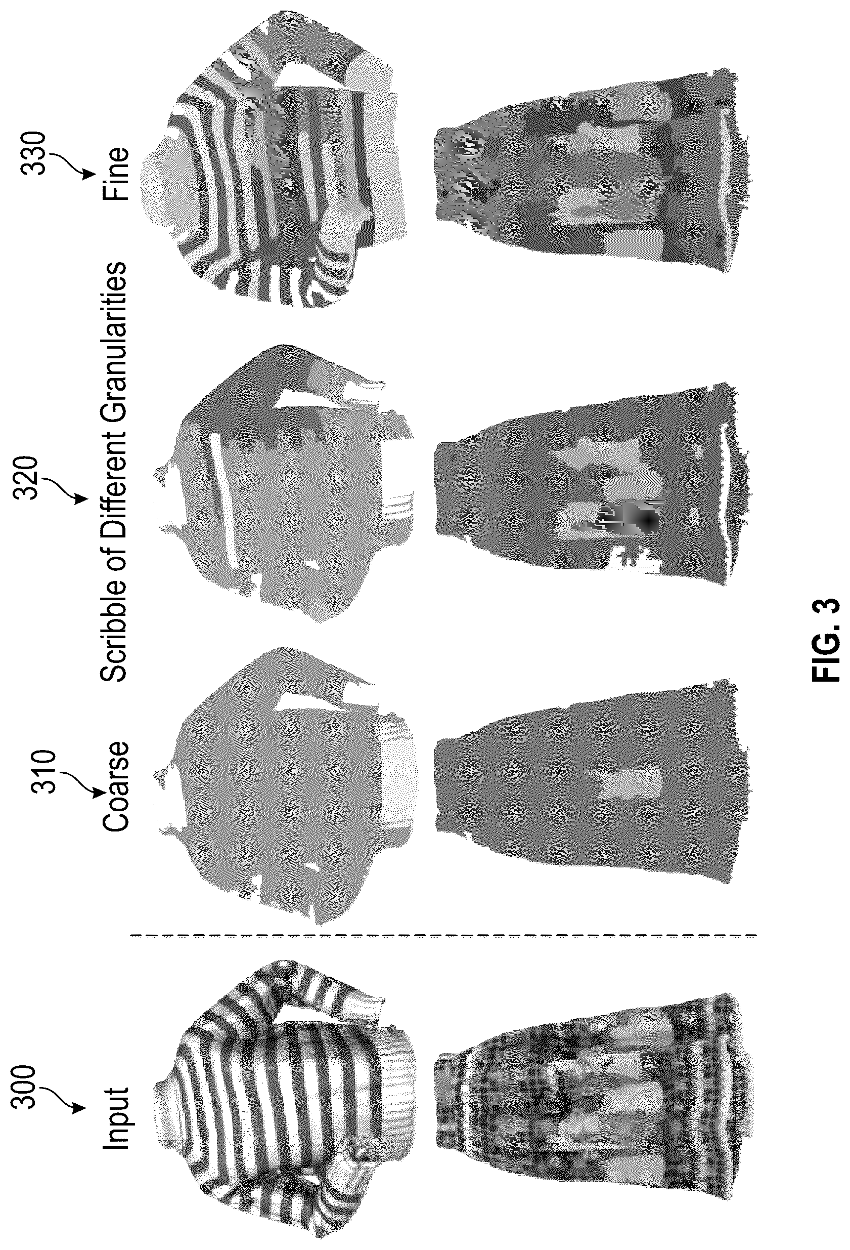 Patent US12307596 Figure 4 – 3D garment generation from 2D scribble images