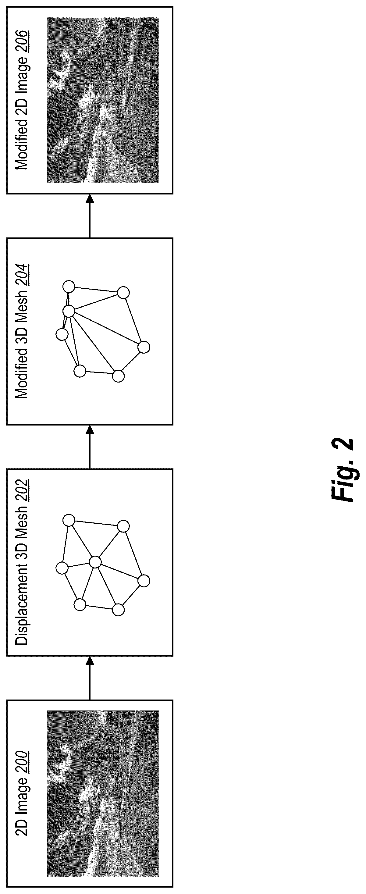 Patent US12307600 Figure 2 – Modifying two-dimensional images utilizing iterative three-dimensional meshes of the two-dimensional images