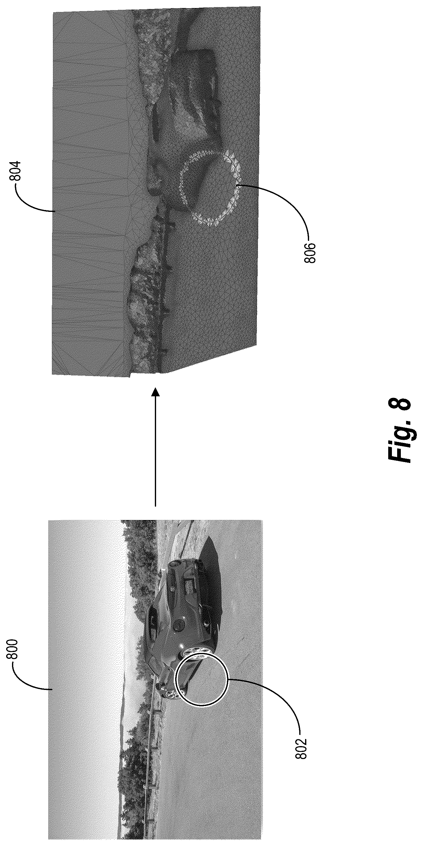 Patent US12307600 Figure 8 – Modifying two-dimensional images utilizing iterative three-dimensional meshes of the two-dimensional images