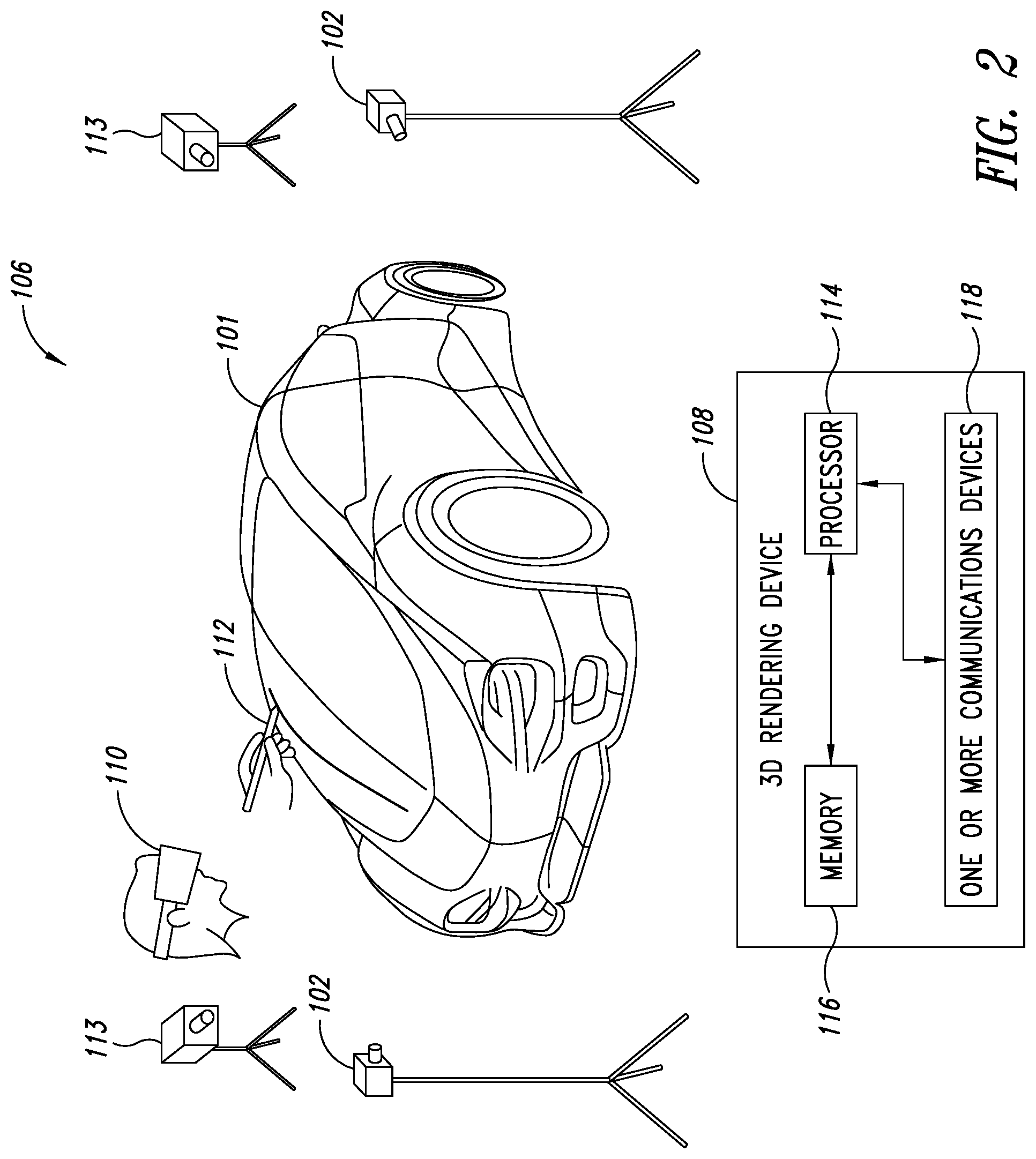 Patent US12307601 Figure 2 – Dynamic three-dimensional surface sketching