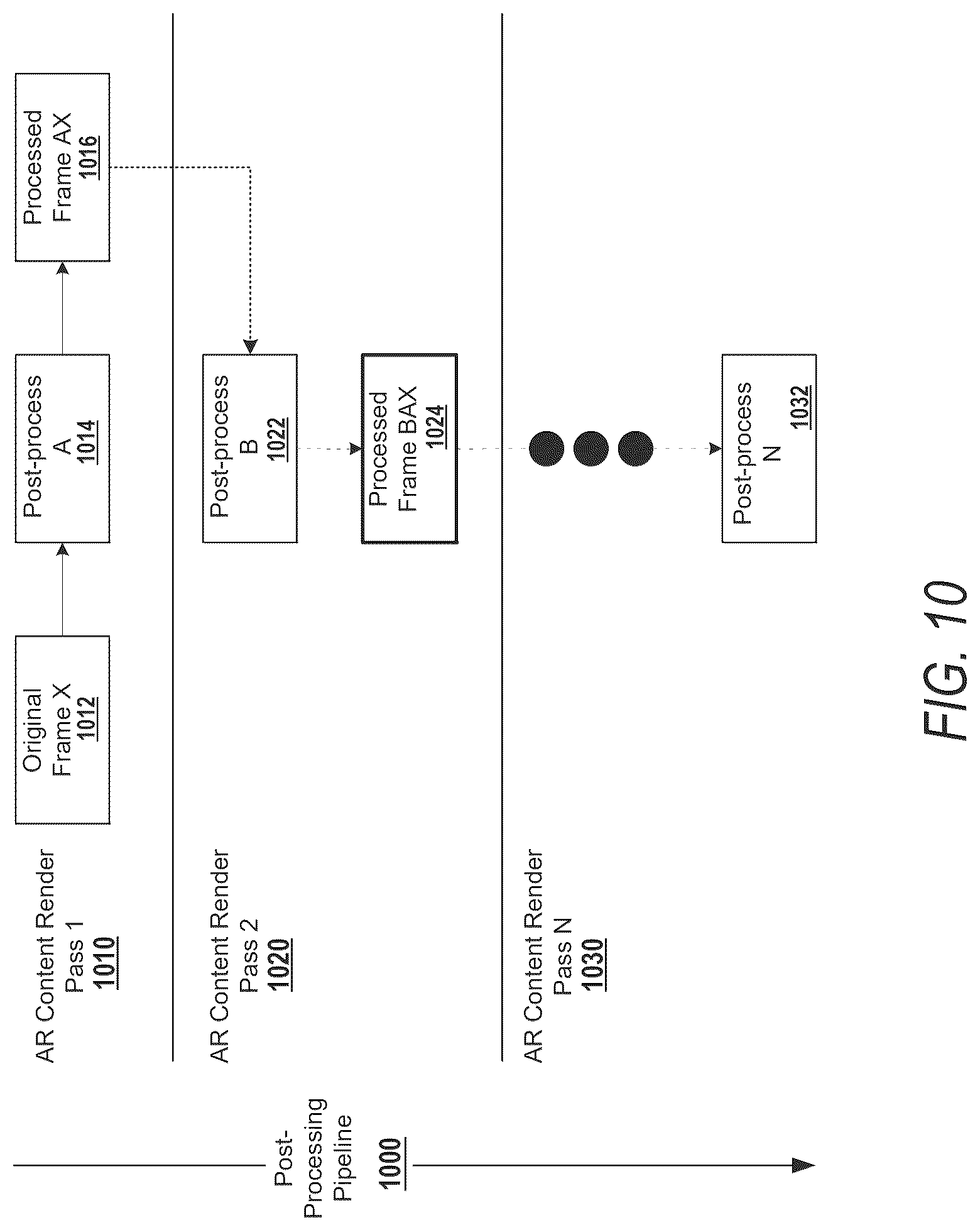 Patent US12307605 Figure 10 – Recording augmented reality content on an eyewear device