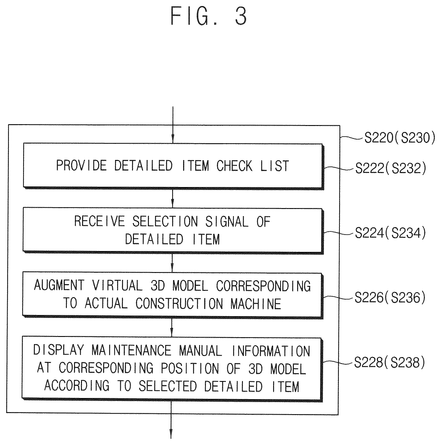 Patent US12307607 Figure 3 – Method and device for providing construction machinery maintenance manual by using augmented reality