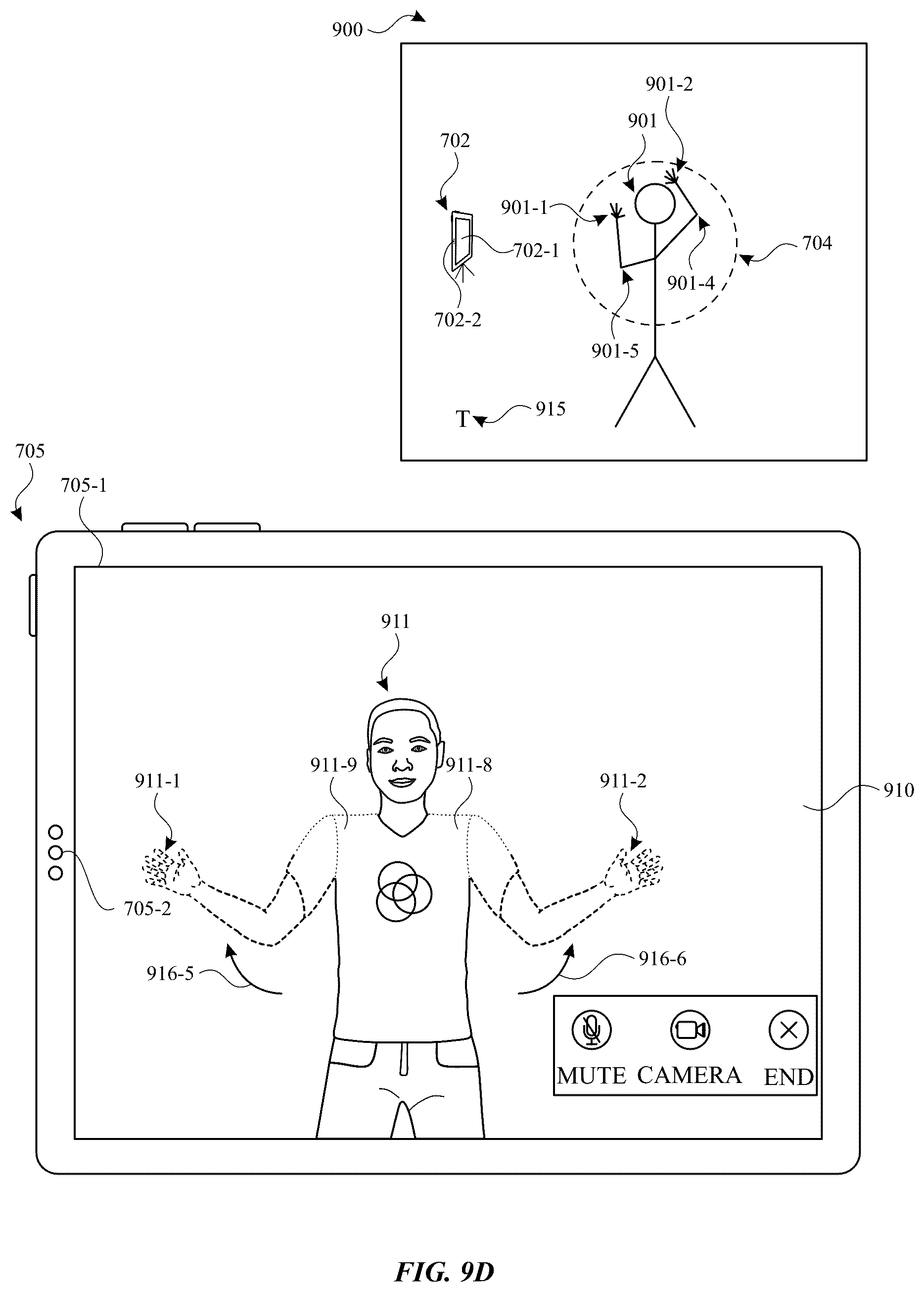 Patent US12307613 Figure 20 – Devices, methods, and graphical user interfaces for modifying avatars in three-dimensional environments