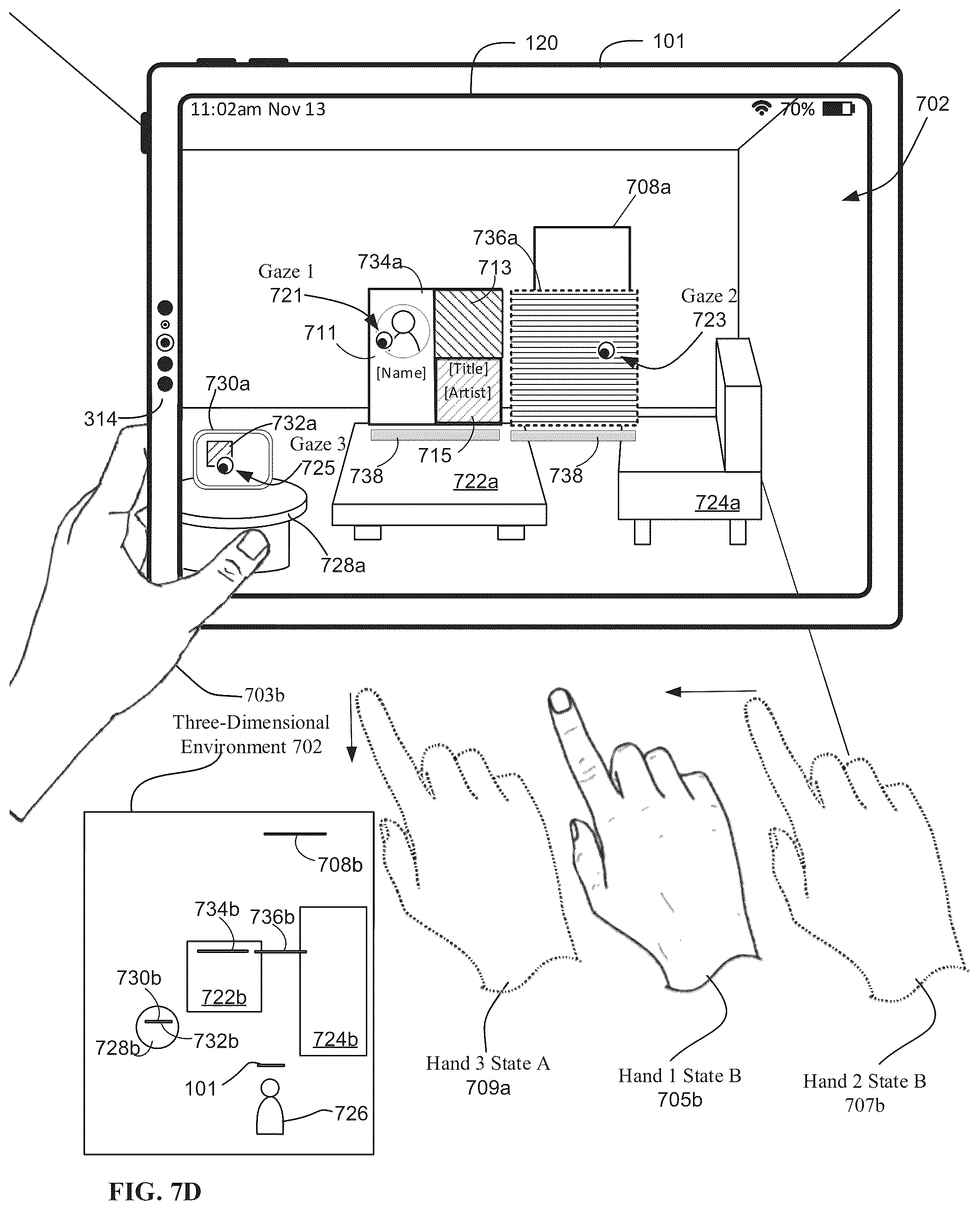 Patent US12307614 Figure 10 – Methods for sharing content and interacting with physical devices in a three-dimensional environment