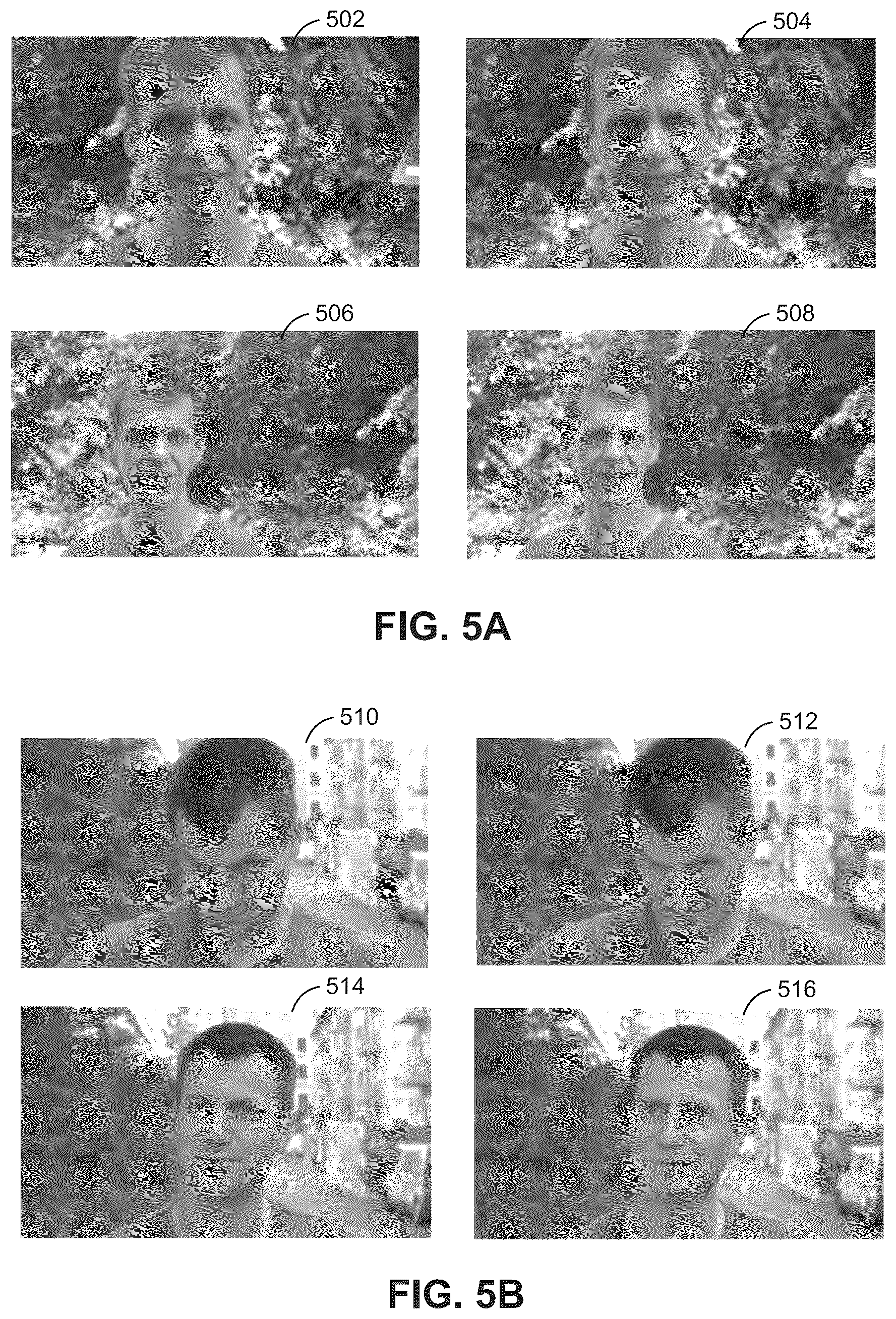 Patent US12307616 Figure 5 – Techniques for re-aging faces in images and video frames