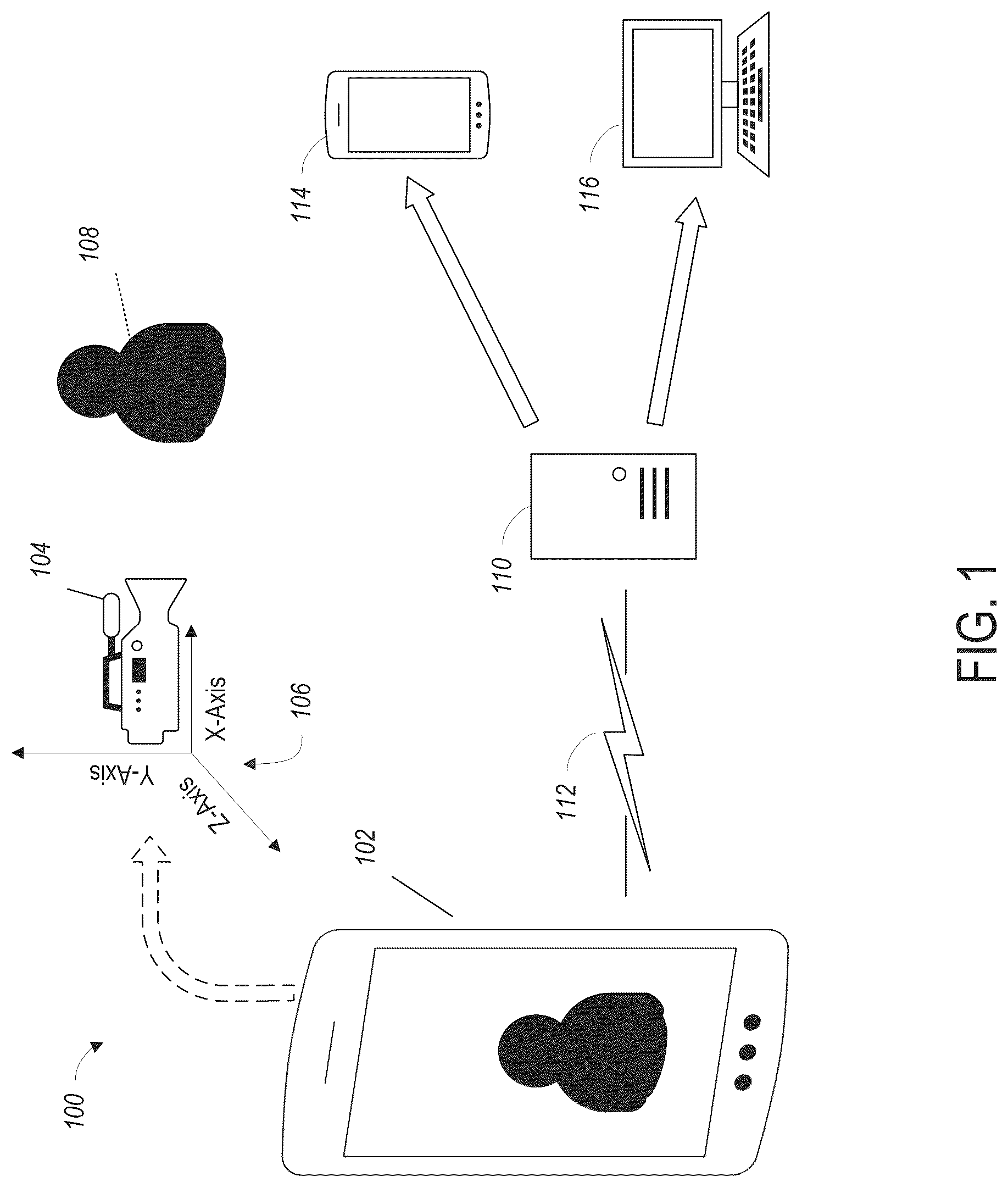 Patent US12307617 Figure 1 – Searchable object location information