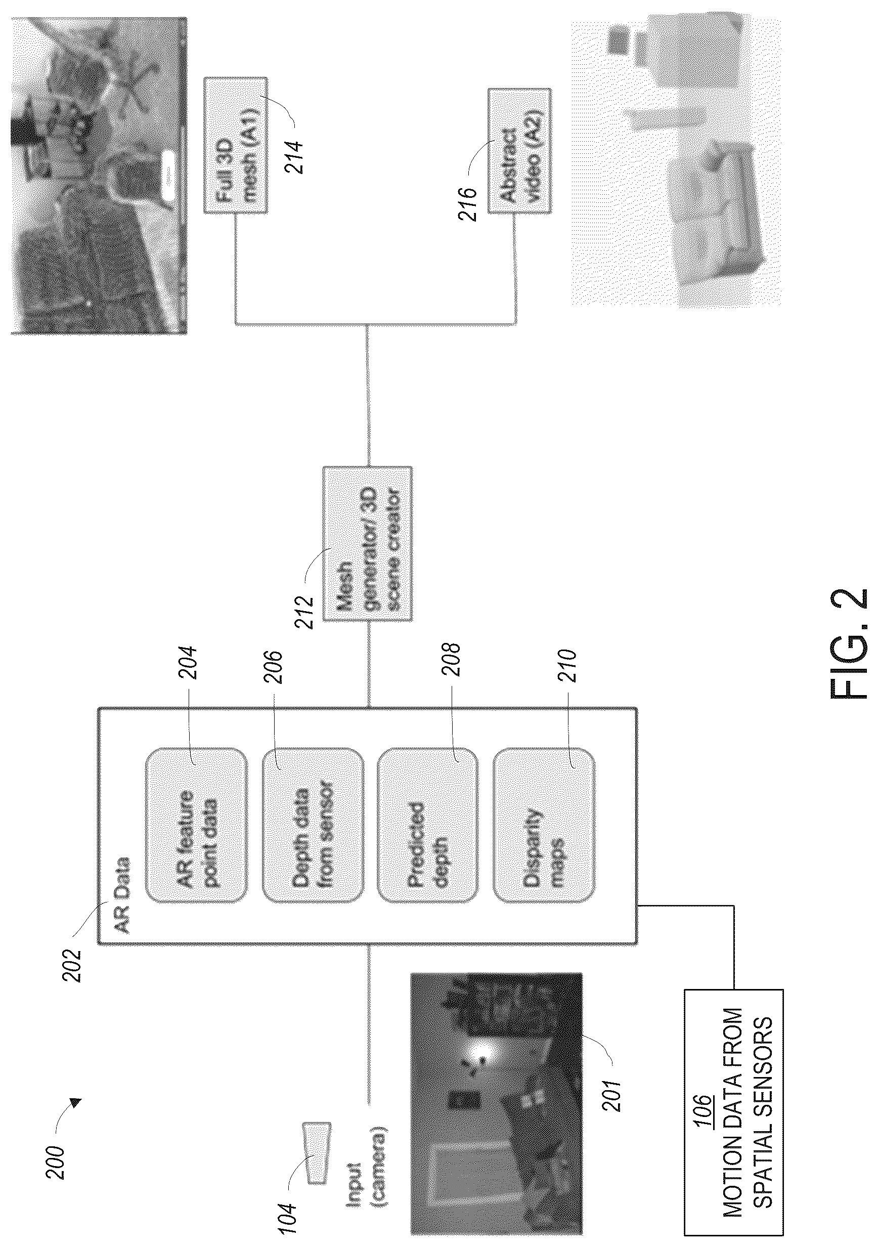 Patent US12307617 Figure 2 – Searchable object location information