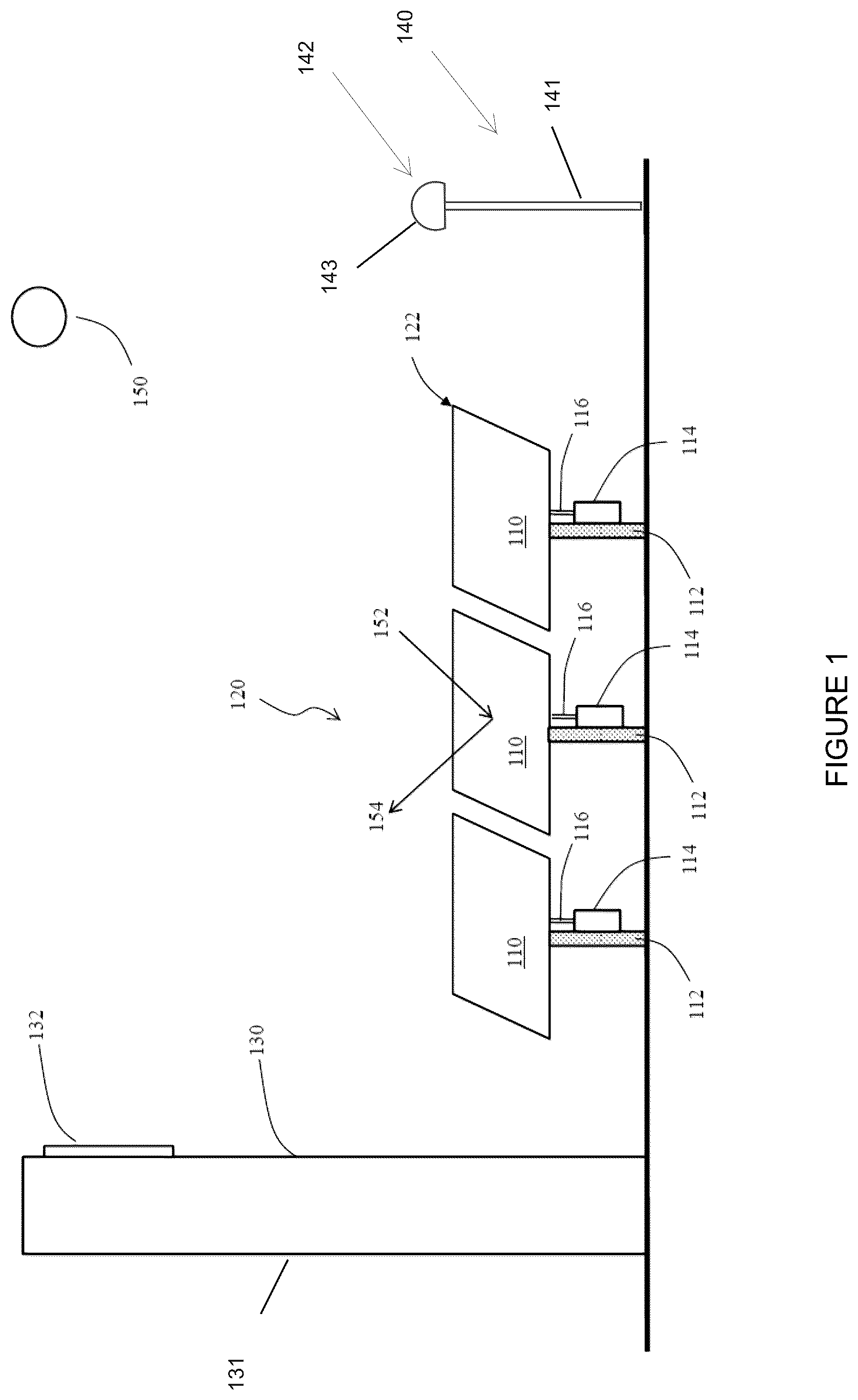 Patent US12307624 Figure 1 – System and method for registration of heliostat images using reflective dome fiducials