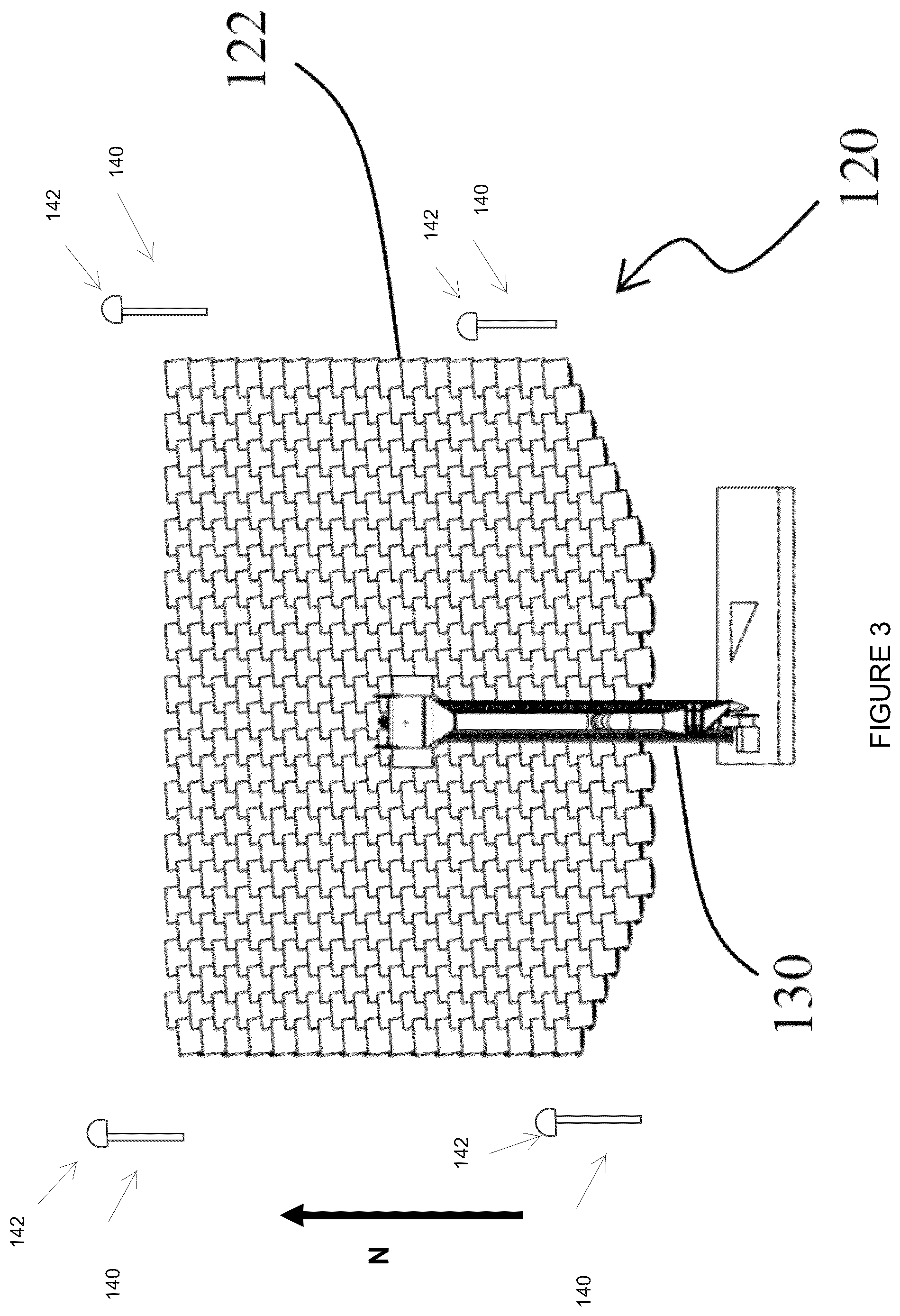 Patent US12307624 Figure 3 – System and method for registration of heliostat images using reflective dome fiducials