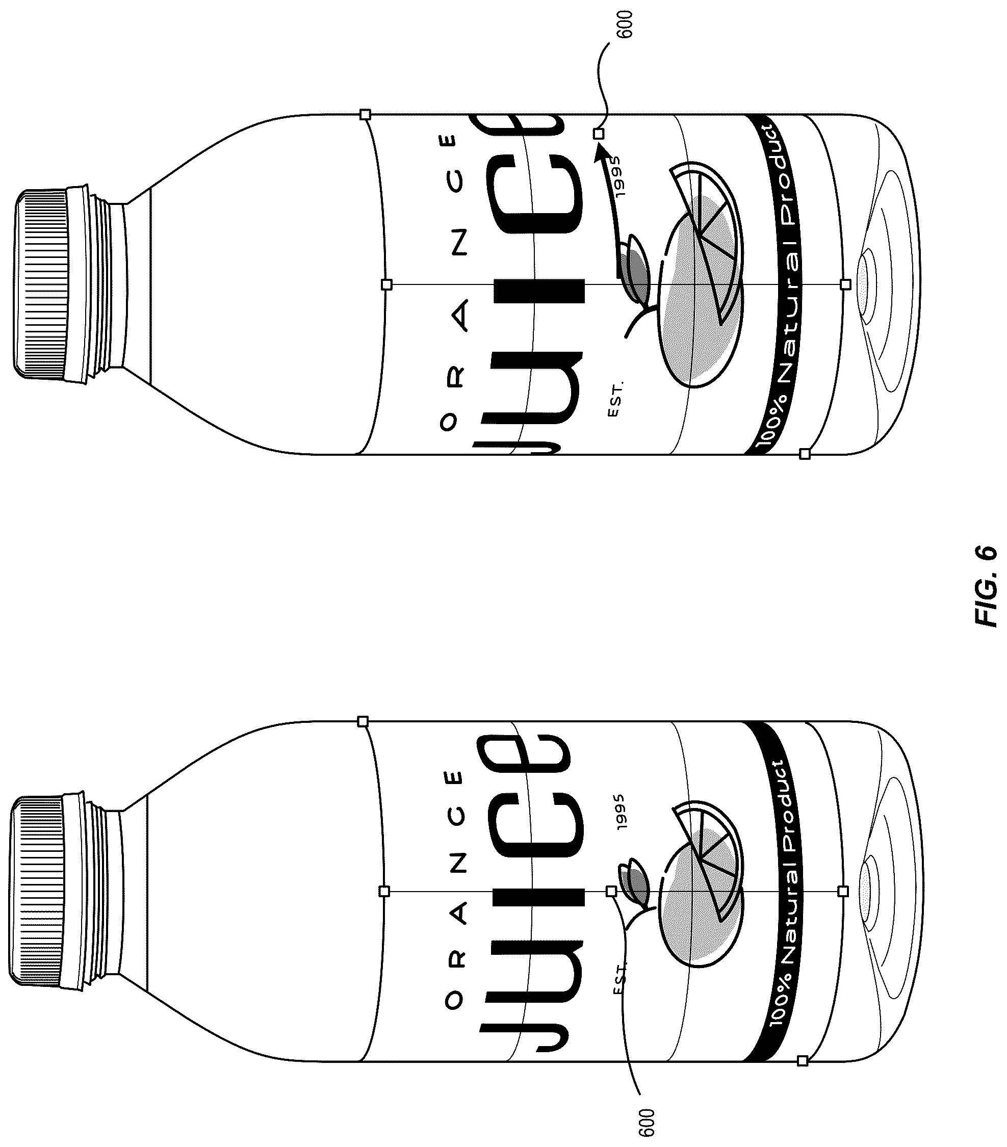 Patent US12307626 Figure 6 – Warping artwork to perspective cylinders with bicubic patches